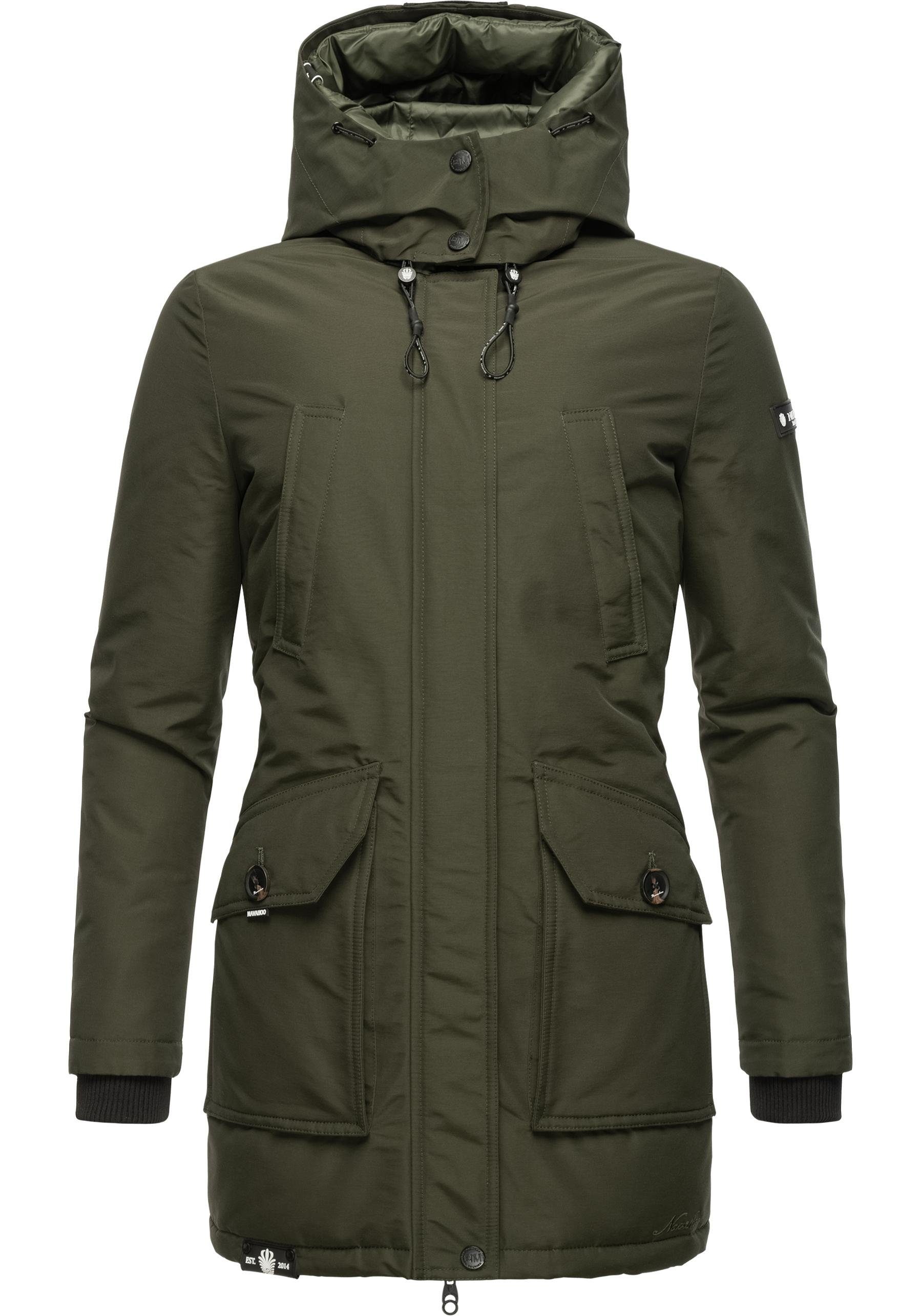 Navahoo Winterjacke "Blizzardstorm", mit Kapuze, Warm gefütterter Winterman günstig online kaufen