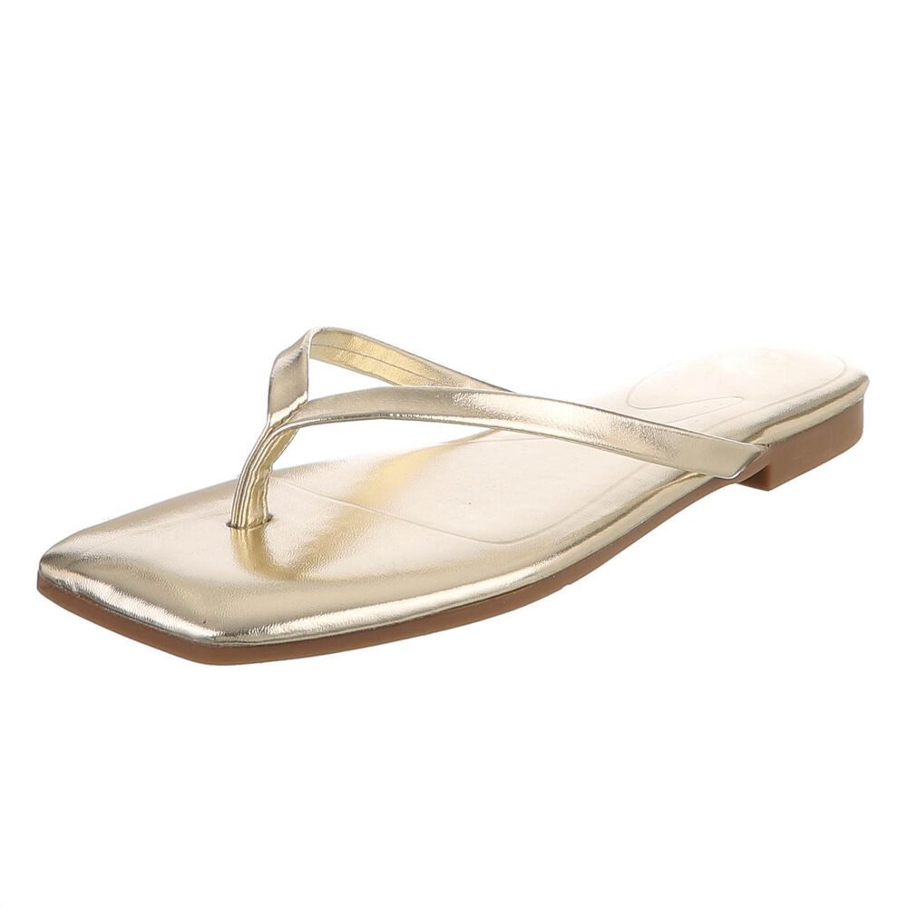 Ital-Design Minimalistische Damen Flip-Flops mit flacher Sohle Zehentrenner günstig online kaufen