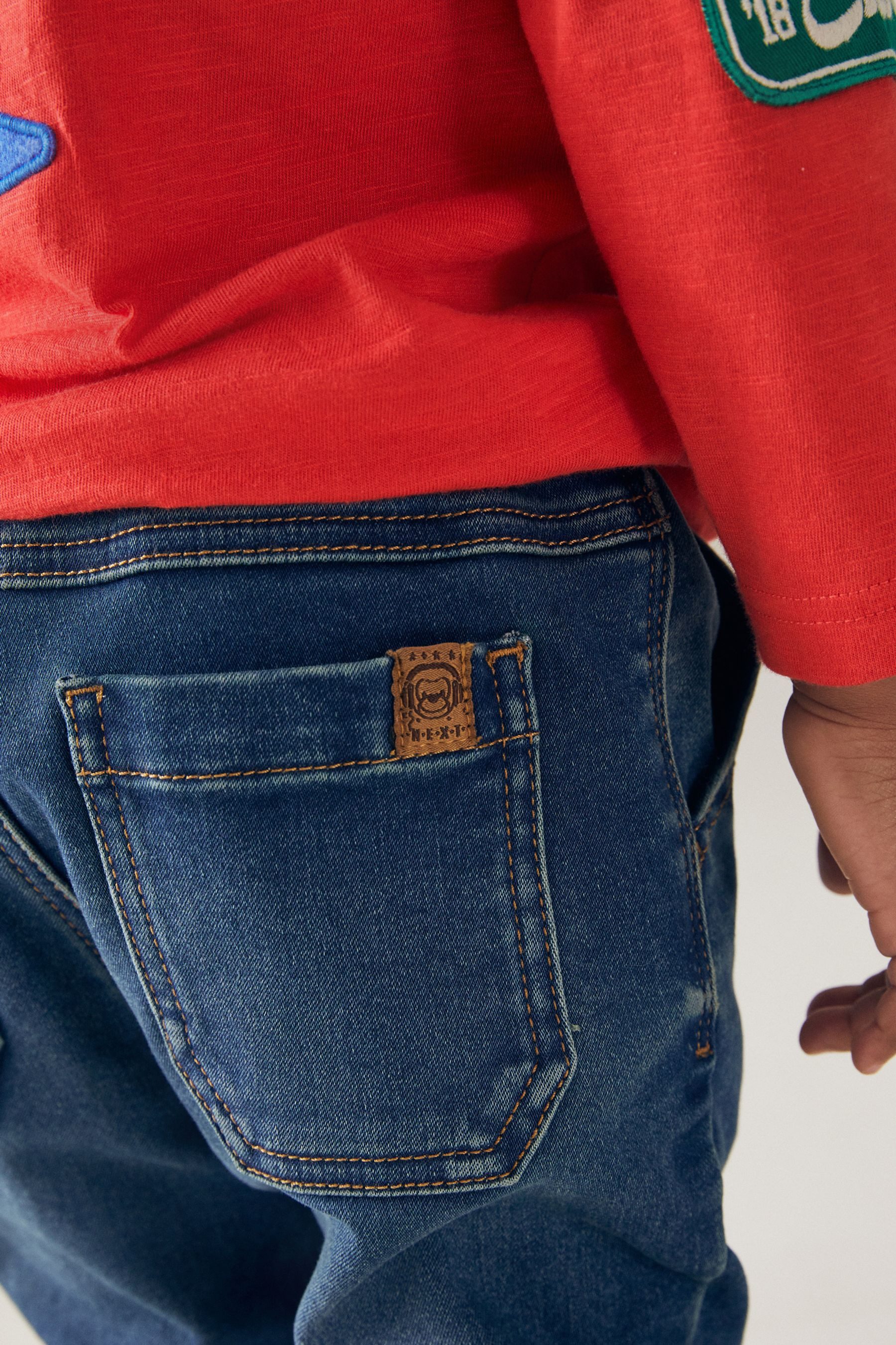 Next Schlupfjeans Superweiche Jeans mit Stretch zum Hineinschlüpfen (1-tlg)
