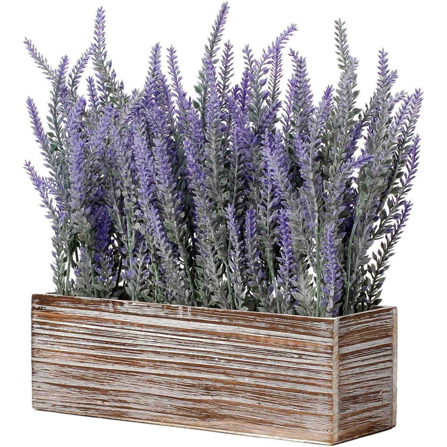 Kunstblume Künstliche Lavendel Blumen Kunstpflanzen Flocked Kunststoff in, LuxusKollektion