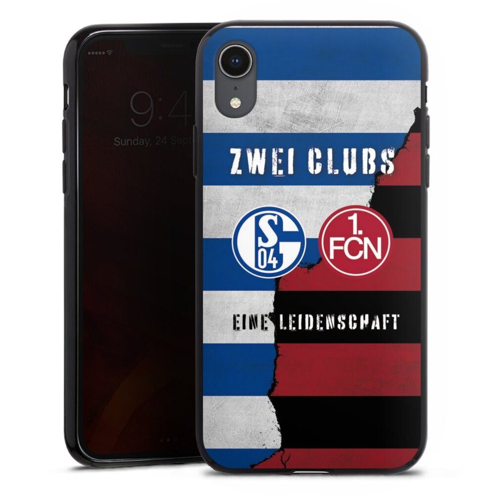 DeinDesign Handyhülle FC Schalke 04 1. FC Nürnberg Freundschaft, Apple iPhone Xr Silikon Hülle Bumper Case Handy Schutzhülle