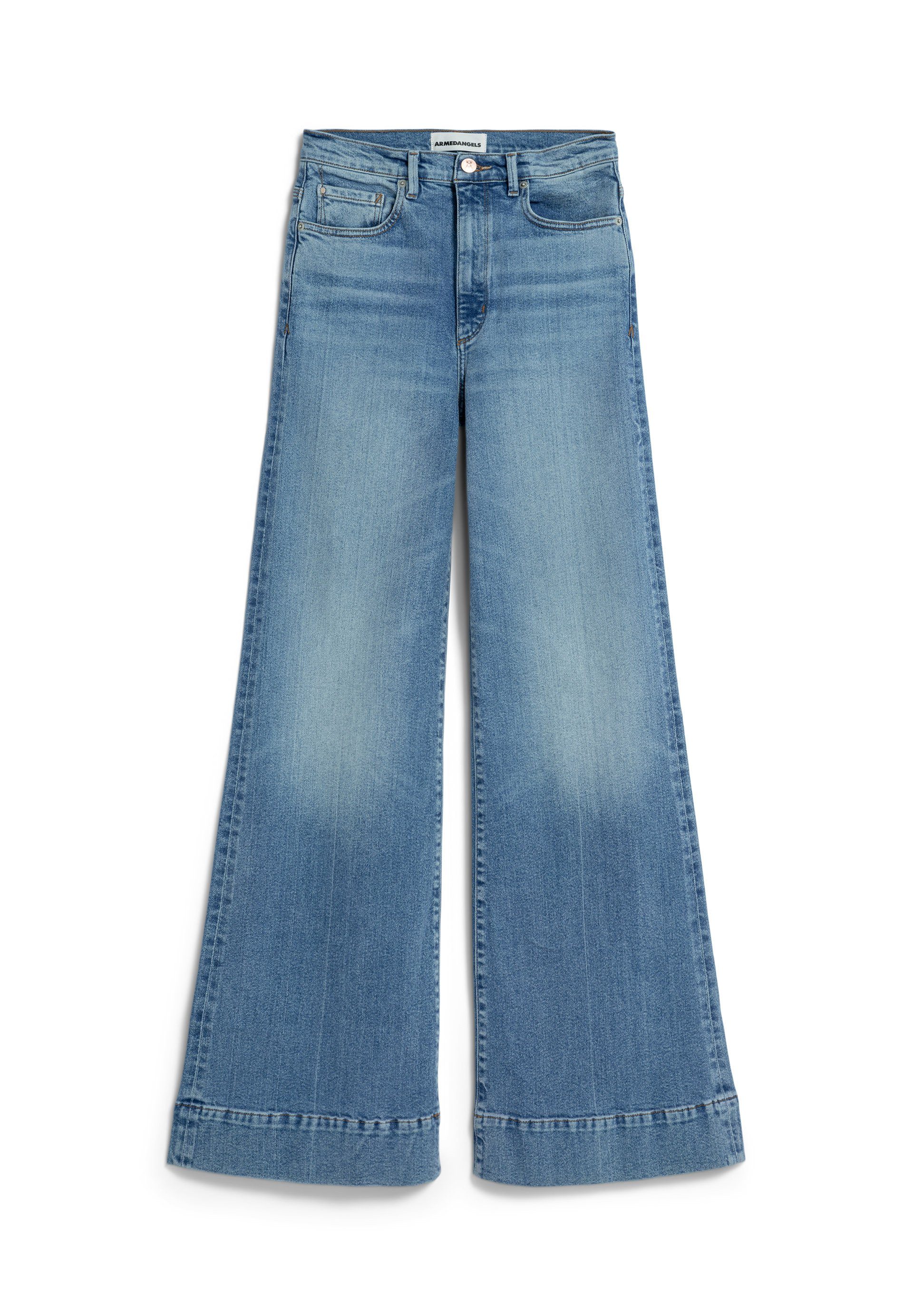 5-Pocket-Style (1-tlg) Armedangels blue Damen Boyfriend-Jeans MURLIAA misty