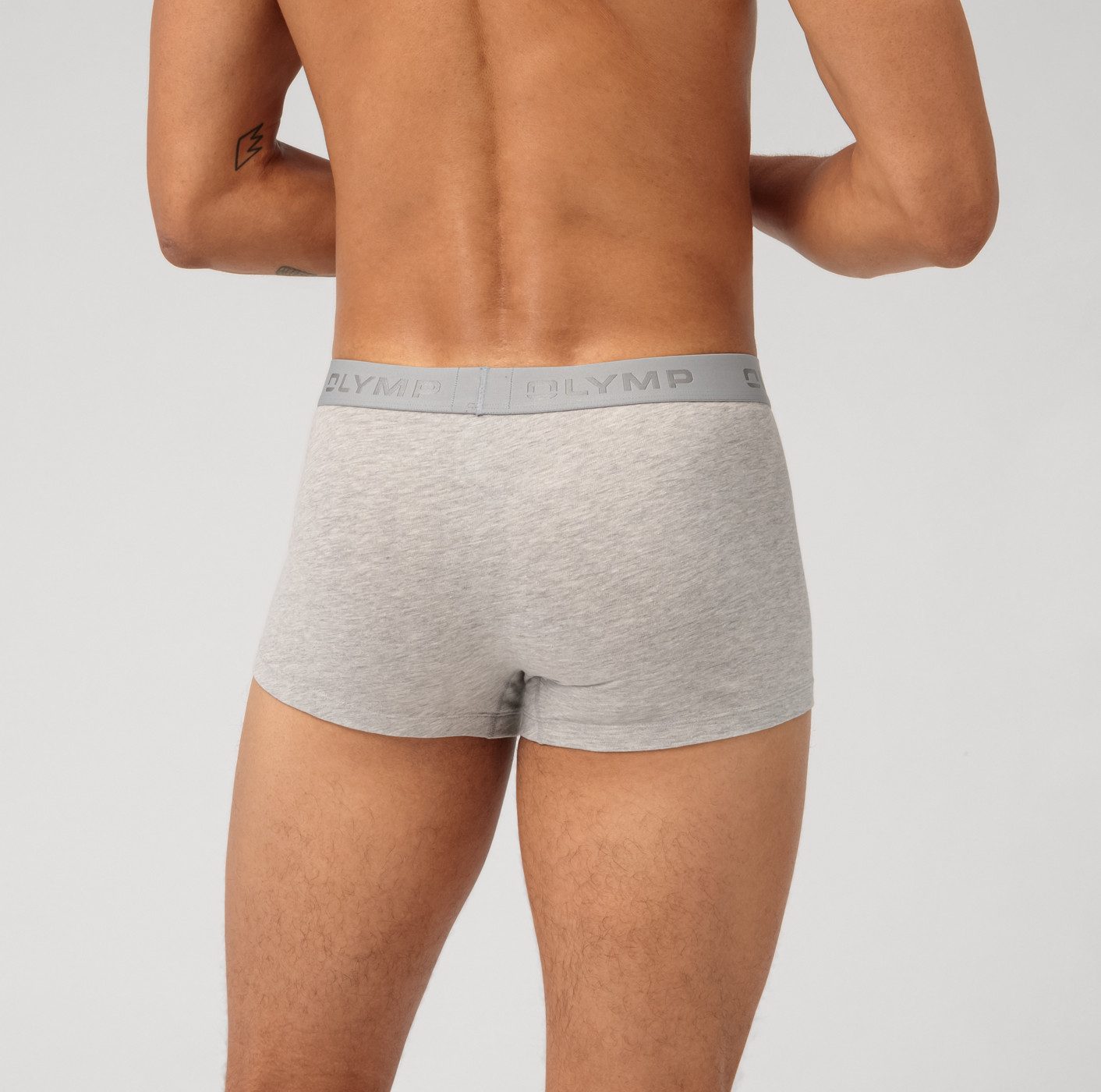 OLYMP Boxershorts (Packung, 3-St., 3er) mit Logodruck am Bund