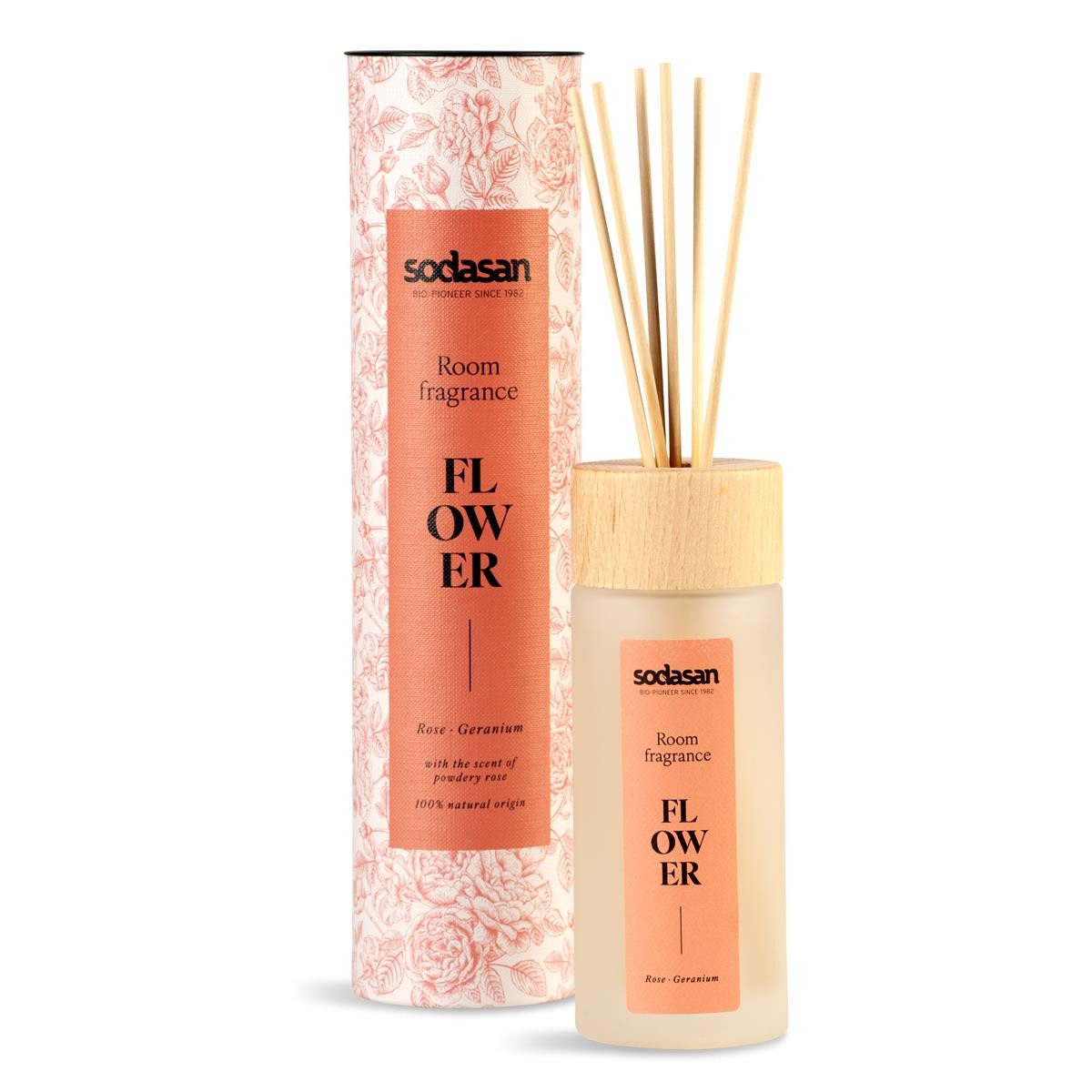 Sodasan Raumduft Sodasan Raumduft Flower Rose Geranium 0,2L Lufterfrischer (1er Pack)