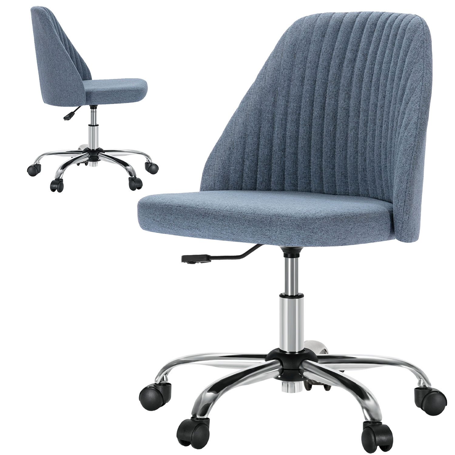 IDEASY Bürostuhl Höhenverstellbarer Bürodrehstuhl ohne Armlehnen, Um 360 Gr günstig online kaufen