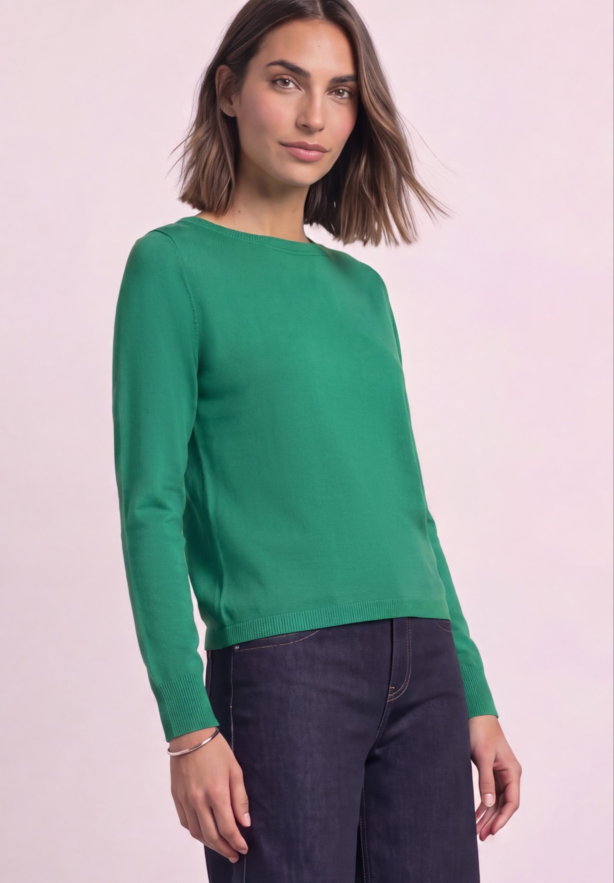 STREET ONE Strickpullover mit U-Boot-Ausschnitt