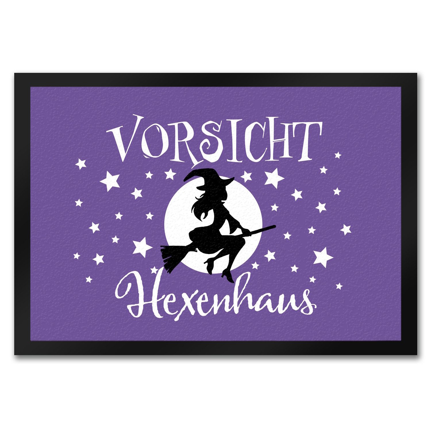 Fußmatte Vorsicht Hexenhaus Fußmatte in 35x50 cm