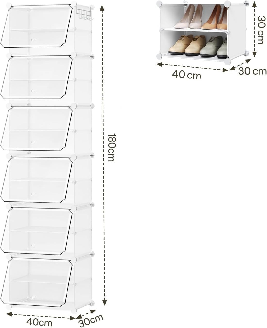 EUGAD Schuhbox (12 St), Schuhorganizer Schuhregal günstig online kaufen