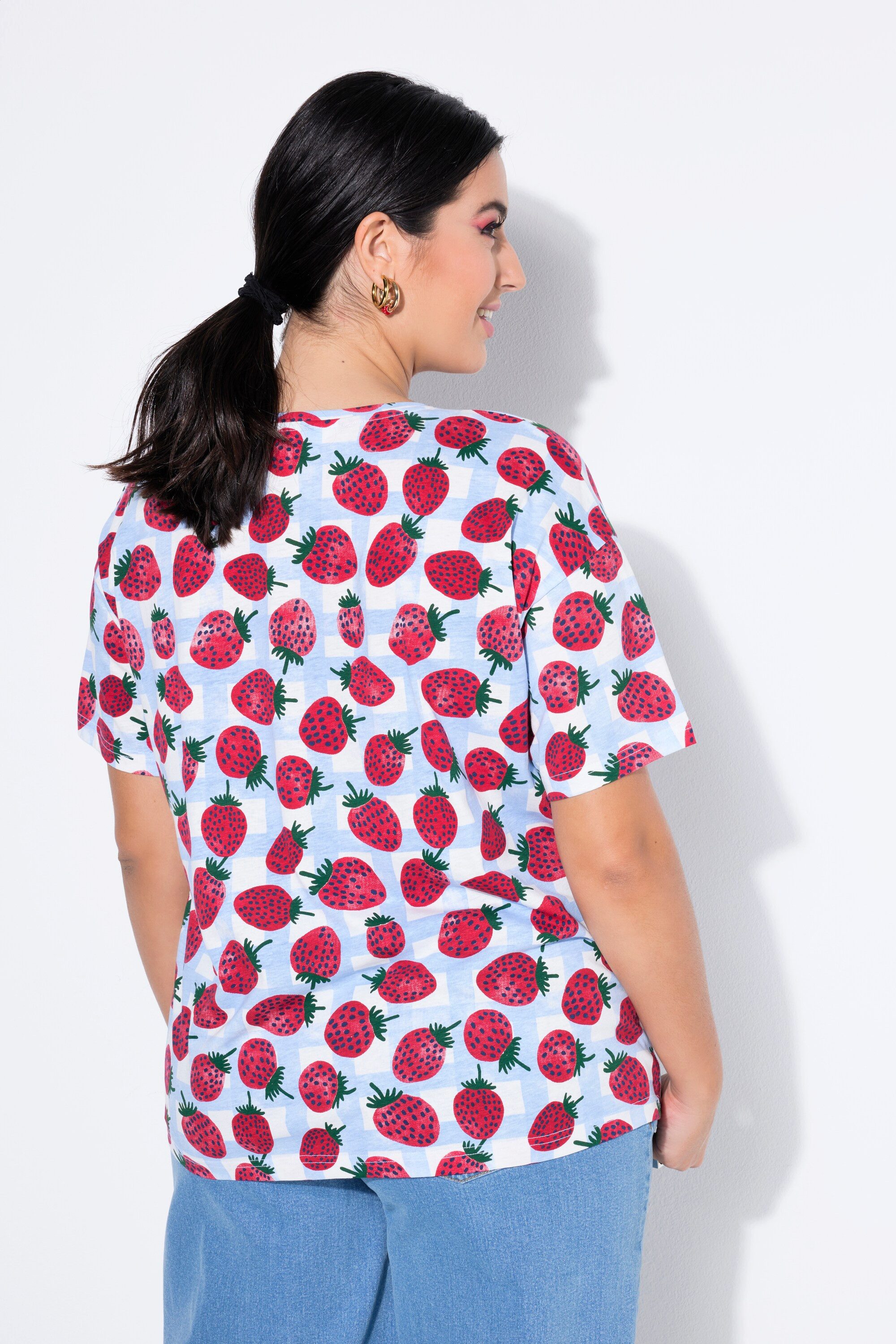 Studio Untold T-Shirt T-Shirt oversized Strawberry-Print günstig online kaufen