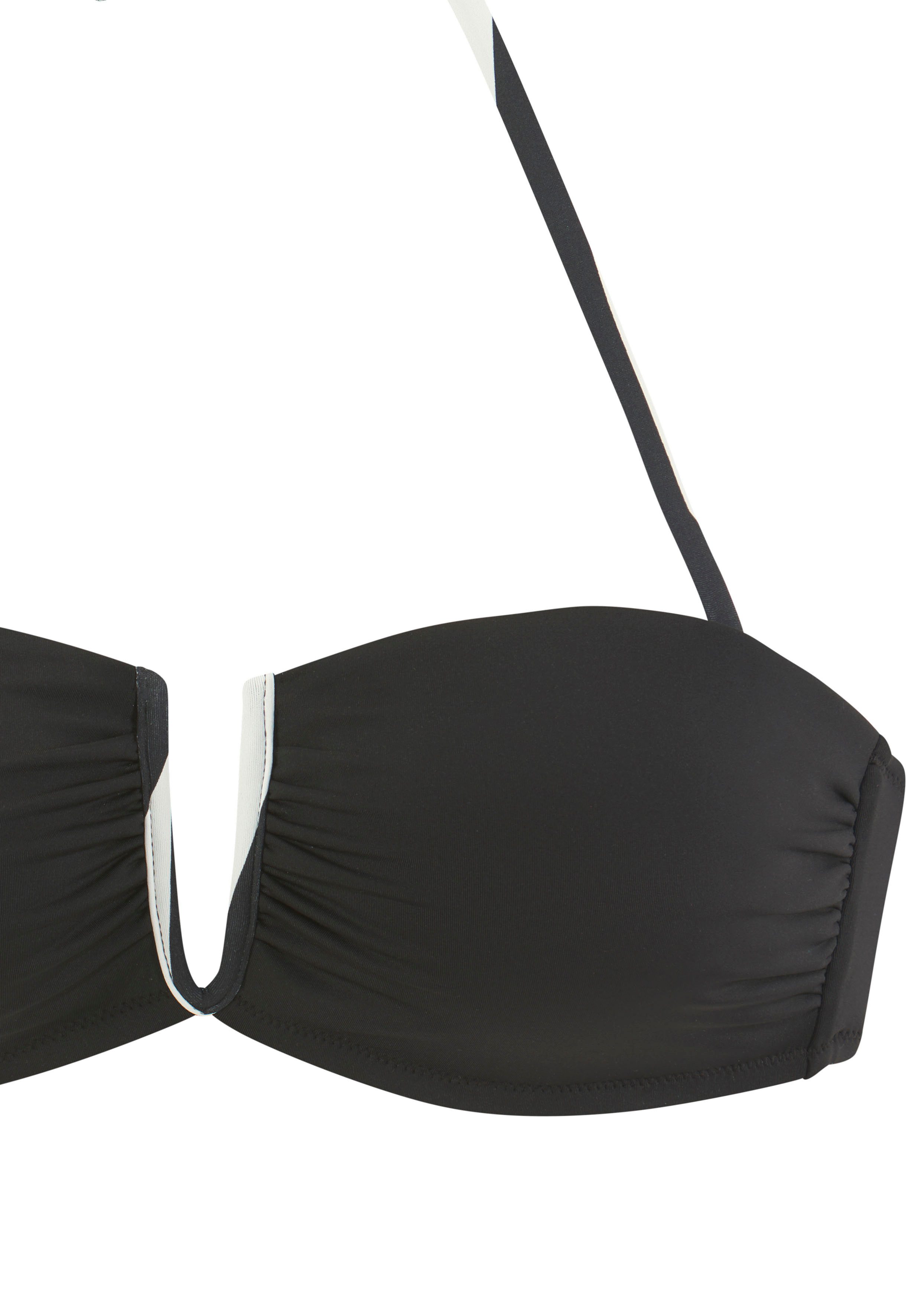 French Connection Bandeau-Bikini Claire V-förmige Schnalle zwischen den Cups – Bild 4 von 5