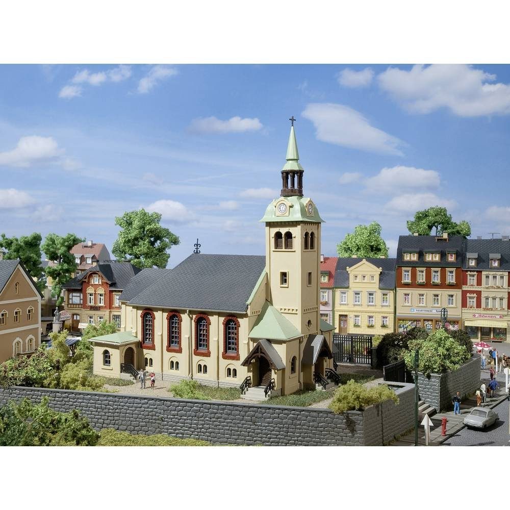 Modelleisenbahn-Gebäude H0, TT Kirche Börnichen