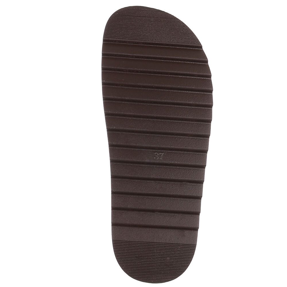Ital-Design Bequeme Damen Sandalen mit verstellbarem Riemen Riemchensandalette (91512338) Keilabsatz/Wedge Keilsandaletten in Braun – Bild 3 von 5