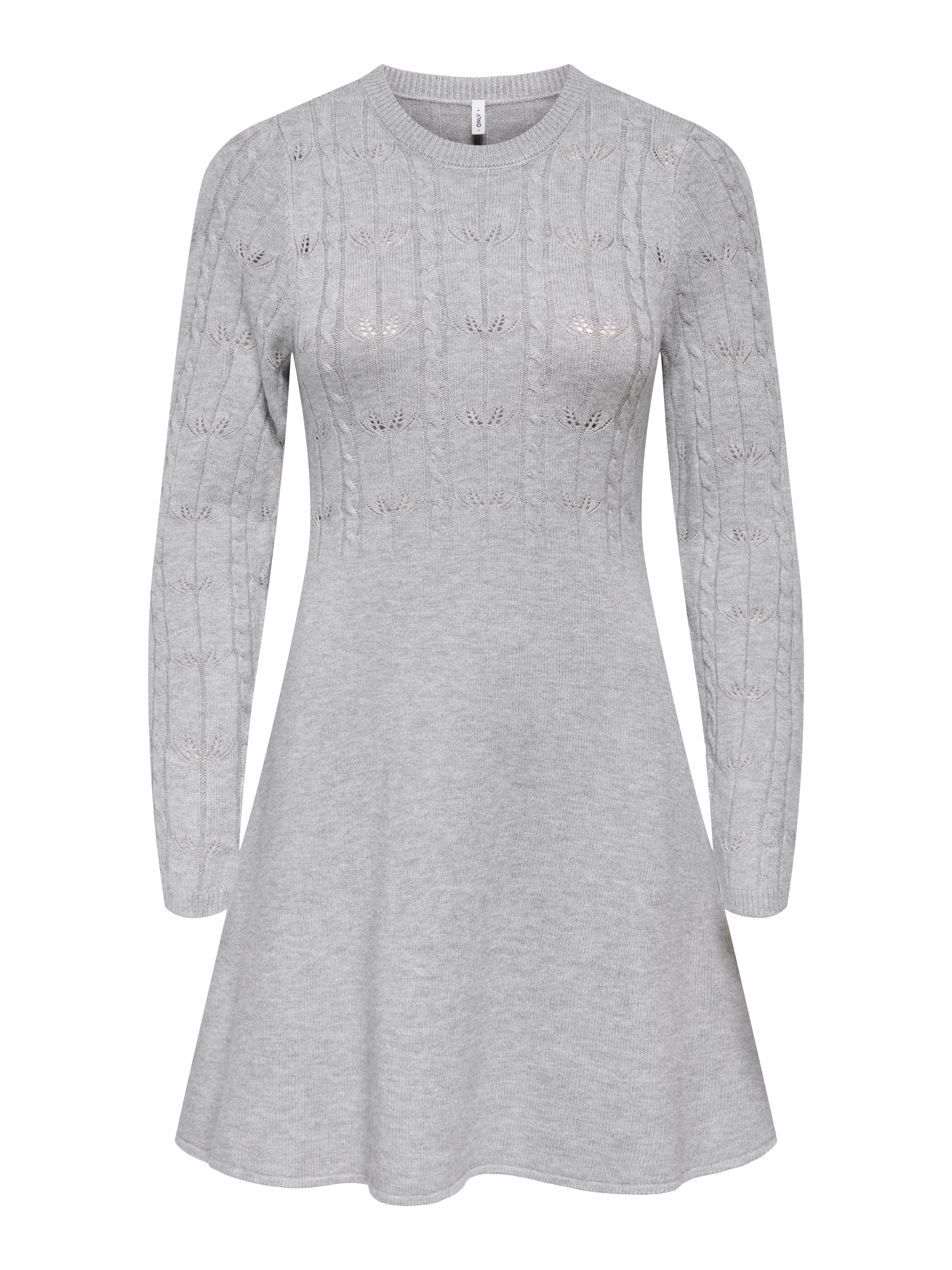 ONLY Strickkleid ONLKATIA LIFE LS O-NECK CABL DRES EX KNT Viskosemischung, günstig online kaufen