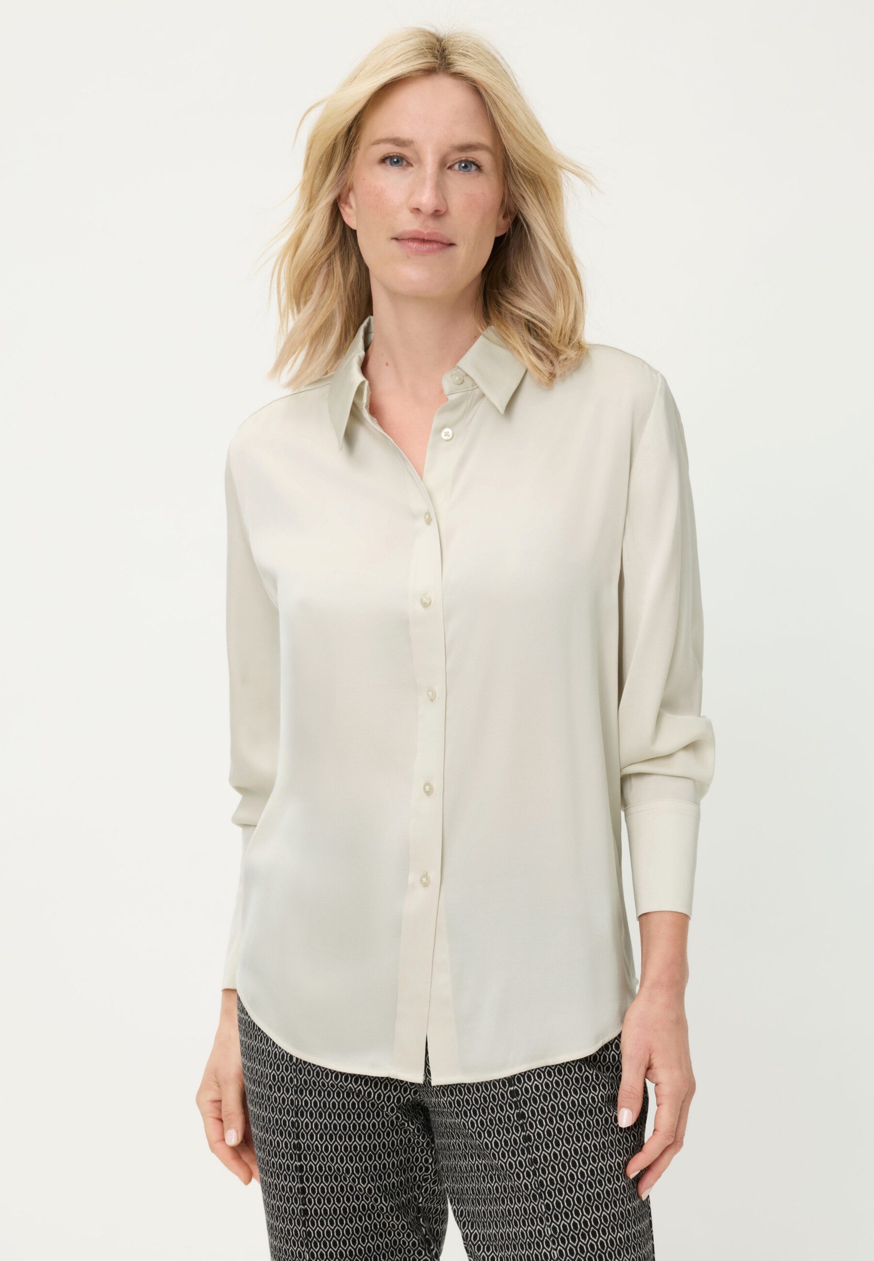 Olsen Hemdbluse Bluse mit Hemdkragen