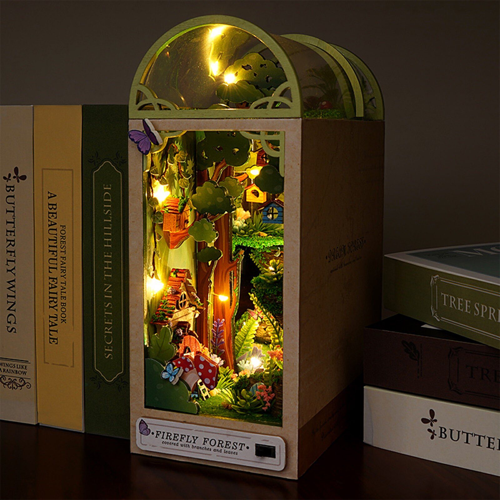 FUROKOY 3D-Puzzle 3D-Puzzle Holzkunst Bücherregal,Haus Bücherecke günstig online kaufen