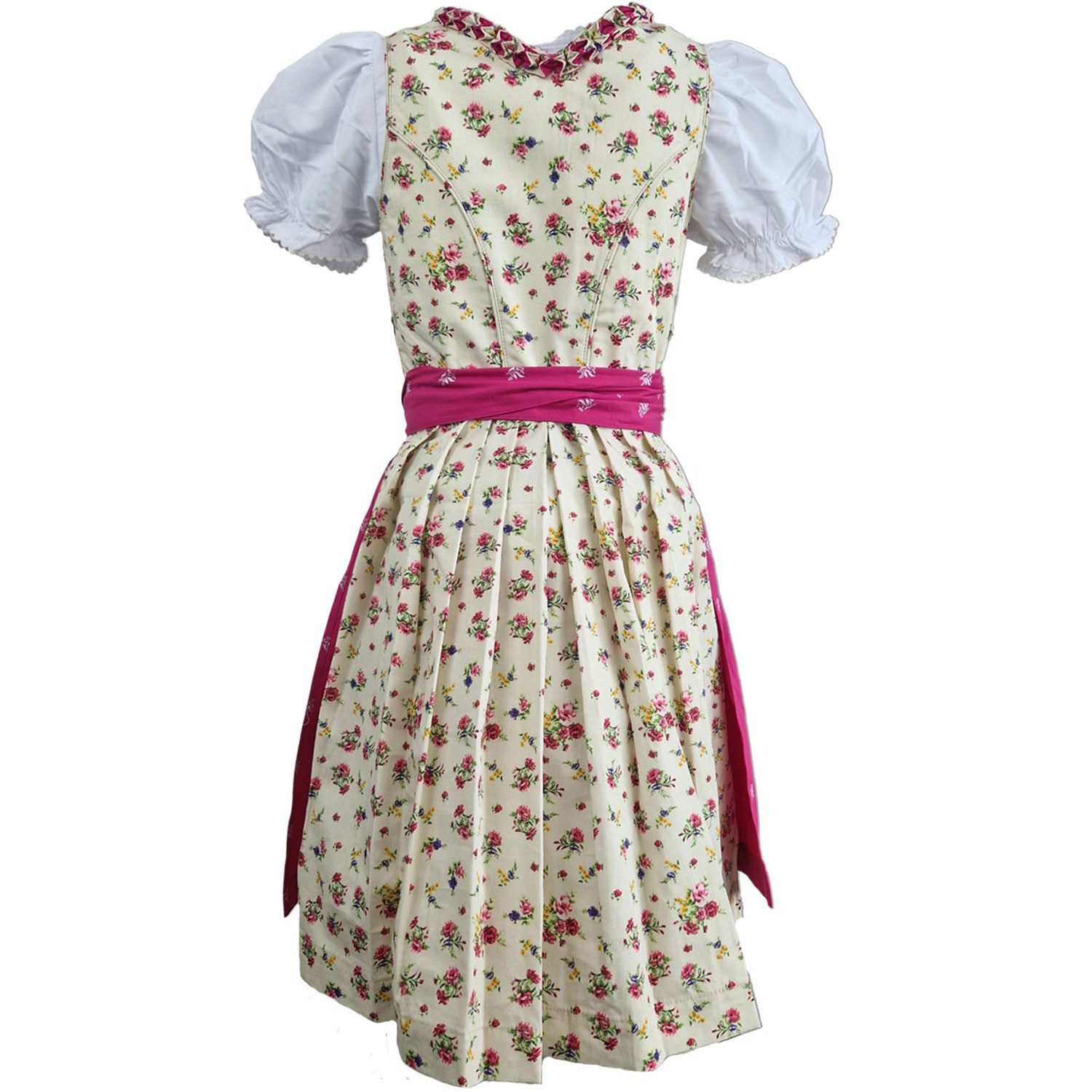 Maddox Dirndl 'Hellen' Blümchenmuster 3-tlg. mit Bluse, Creme P