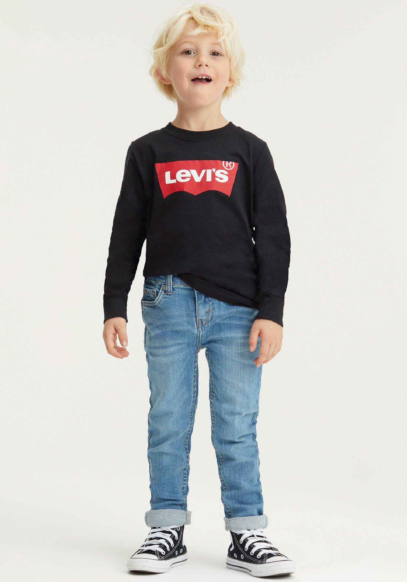 TAPER BOYS blue denim for Skinny-fit-Jeans SKINNY Levi's® JEANS Kids used