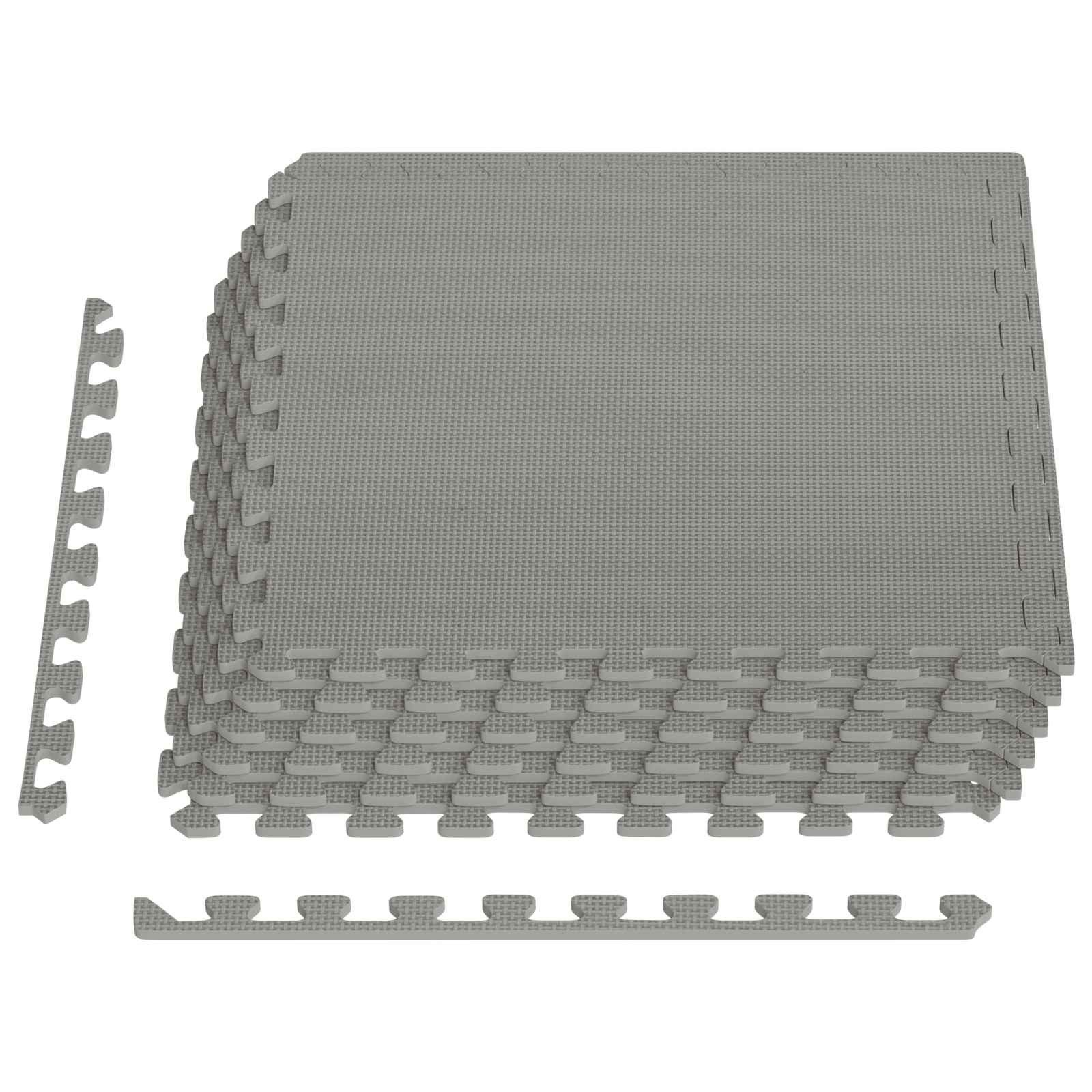 Bodenmatte Fußmatten 6 pcs Grau 2,16 m² EVA-Schaum
