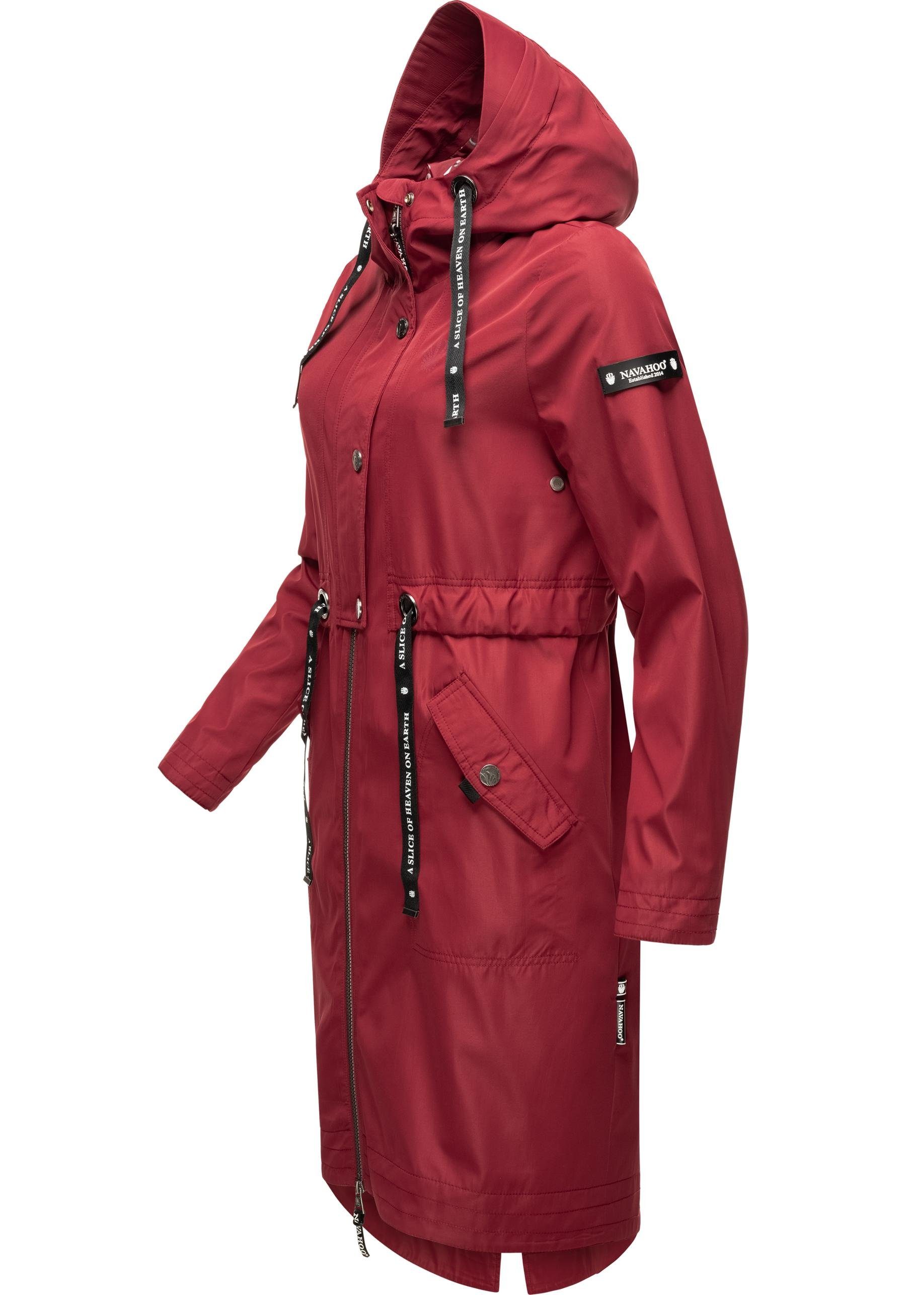 Navahoo Funktionsparka Josinaa stylische Übergangs Outdoorjacke mit Kapuze