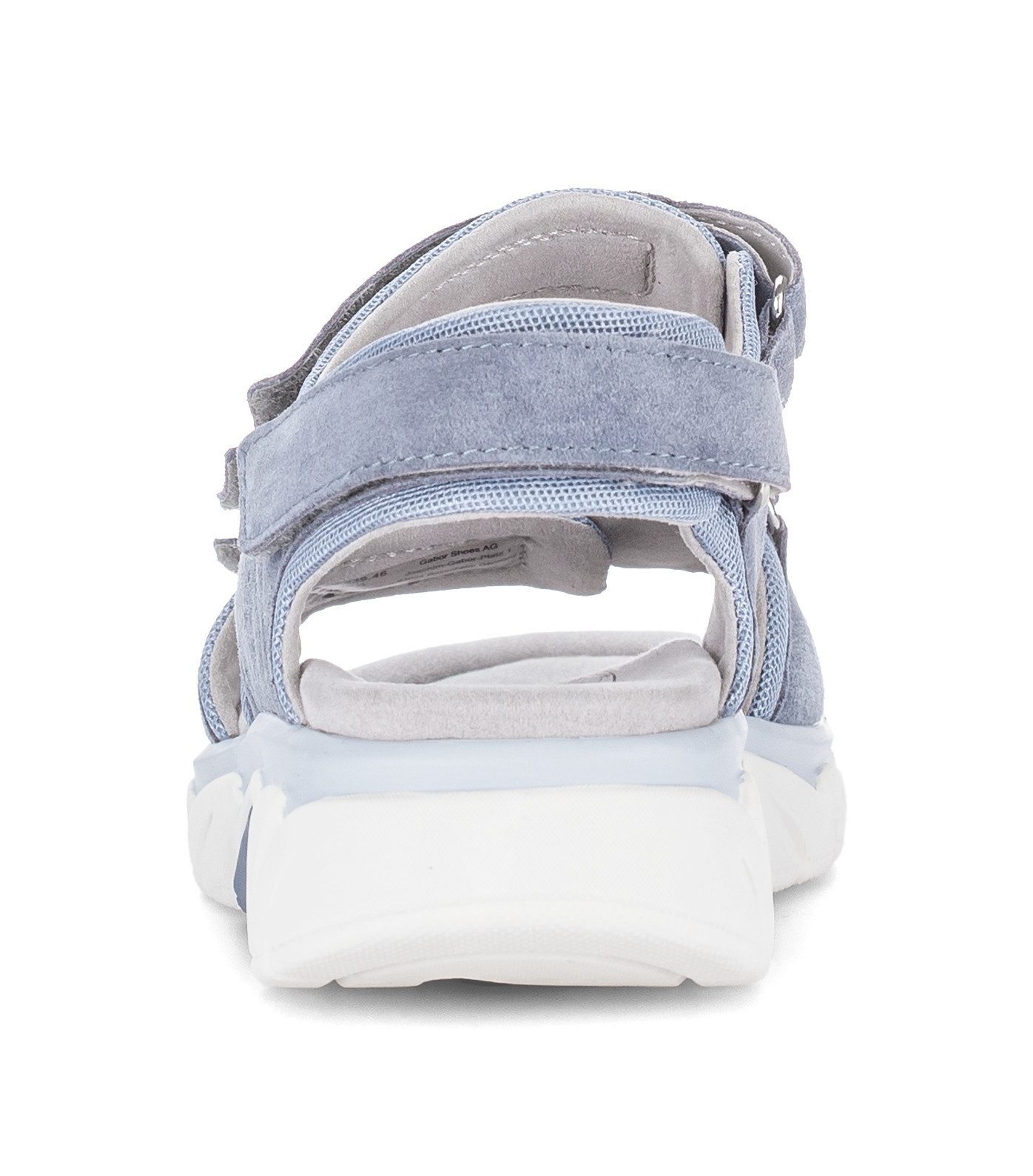 rollingsoft Sandalette Keilabsatz, Riemchensandale mit Lochmuster und Ziernähten, G-Weite