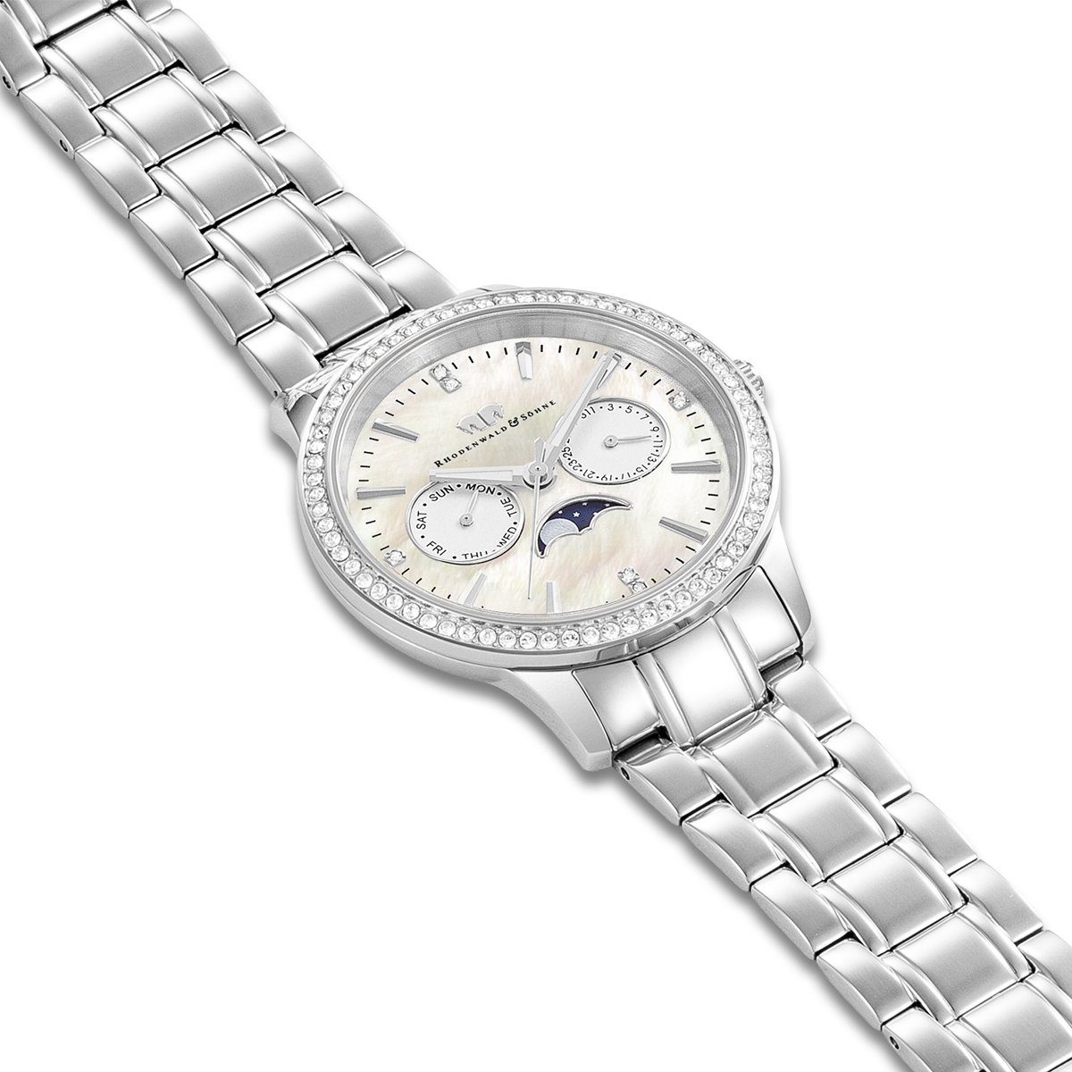 Rhodenwald & Söhne Multifunktionsuhr Amidala silber, mit Quarzwerk