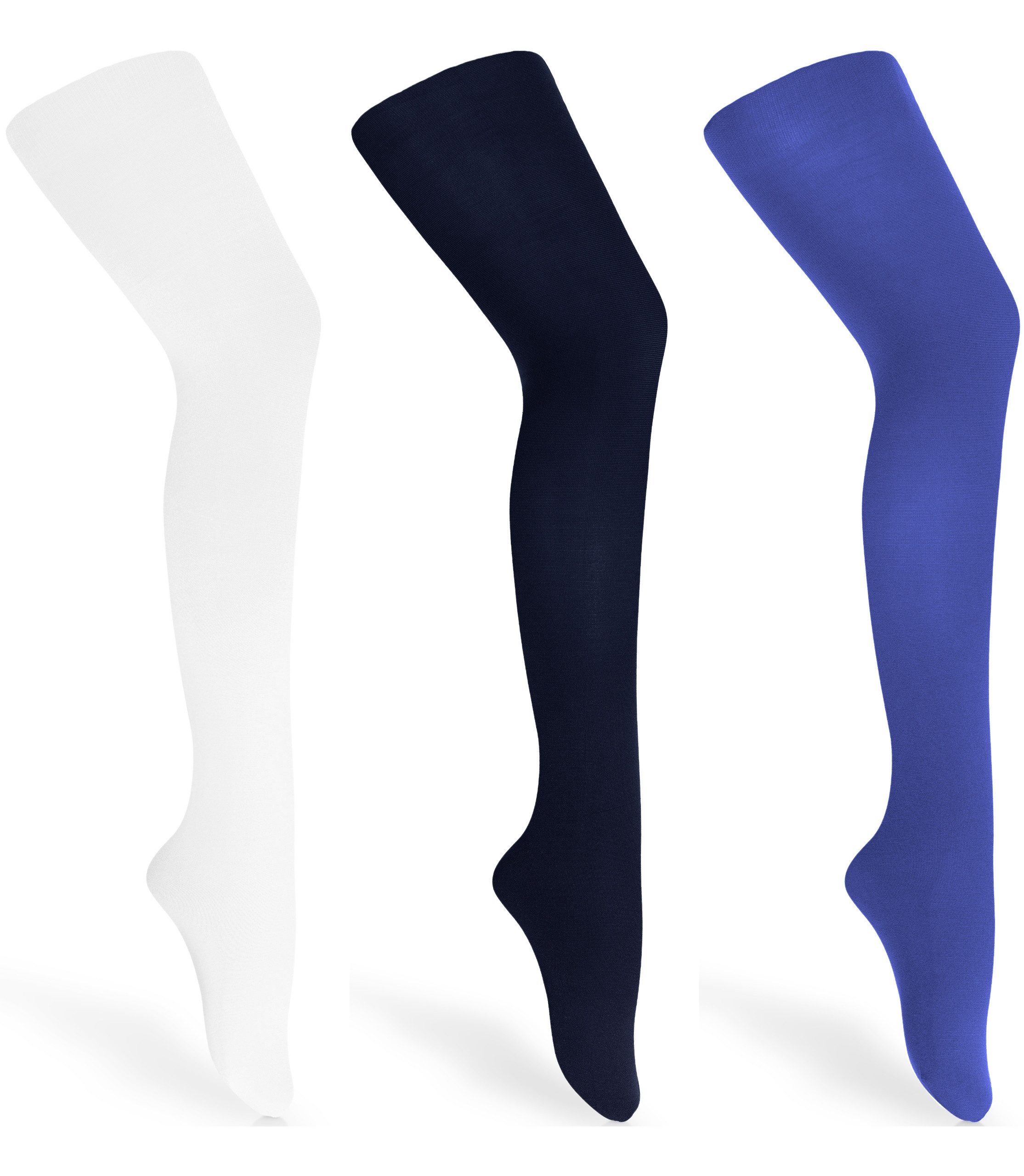 Strumpfhose 3er Pack Kinder Strumpfhose für Mädchen Microfaser 60 DEN WL-010