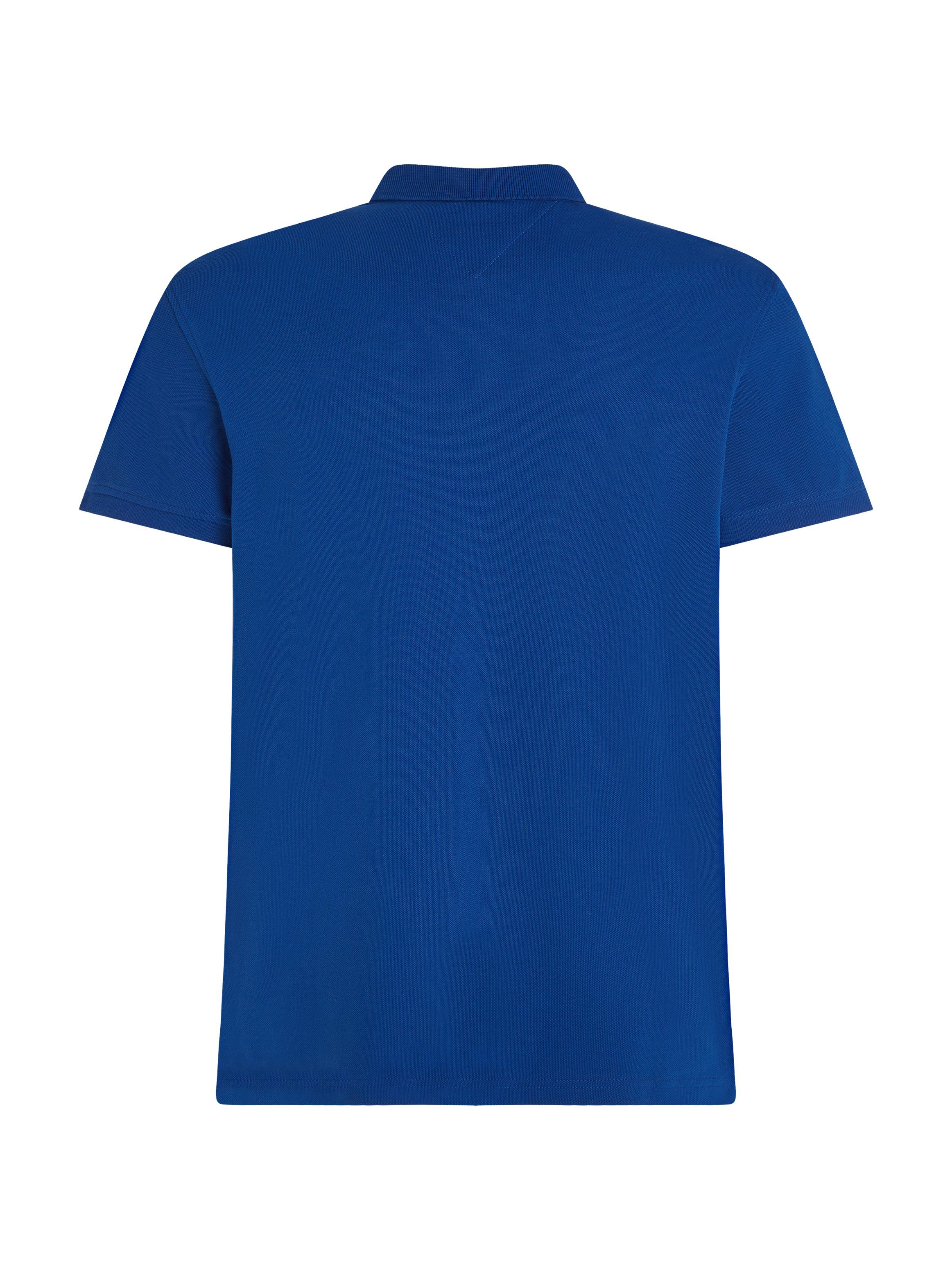 Tommy Hilfiger Anchor 1985 Kontraststreifen Tommy Blue POLO Kragen innen Poloshirt mit REGULAR Hilfiger am