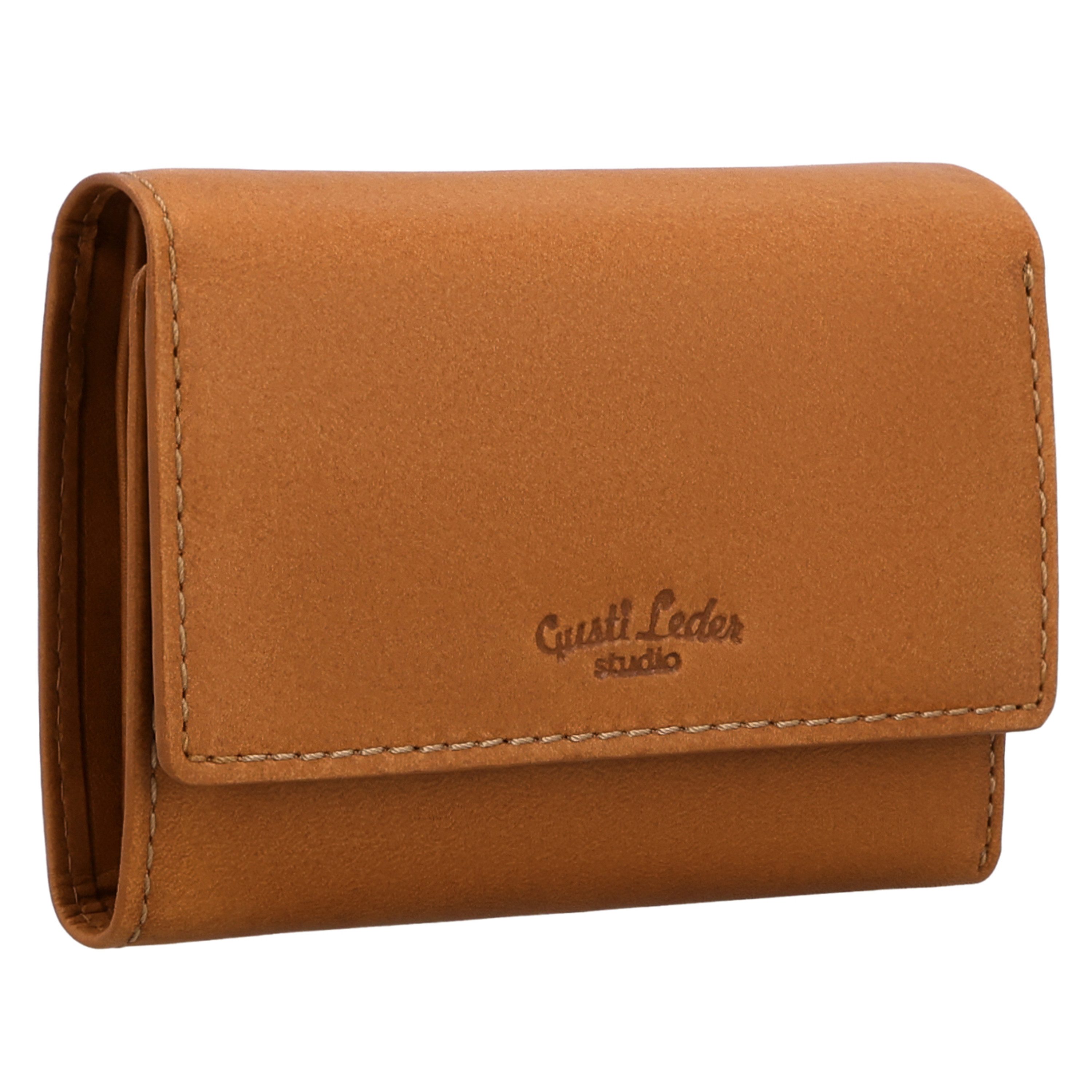 Gusti Leder Geldbörse Gusti Leder Damenbörse Tessa (Querformat, 1-tlg., Querformat)