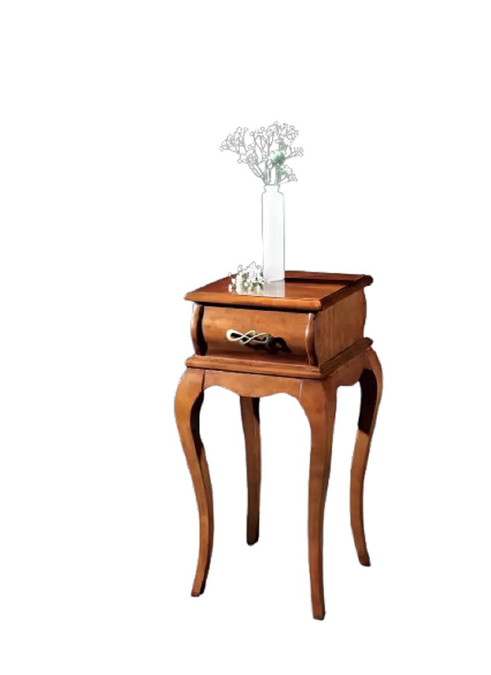 Xlmoebel Beistelltisch Brauner Holz Beistelltisch mit edlem Design und Stauraum (Beistelltisch, 1-St., Beistelltisch), Hergestellt in Europa