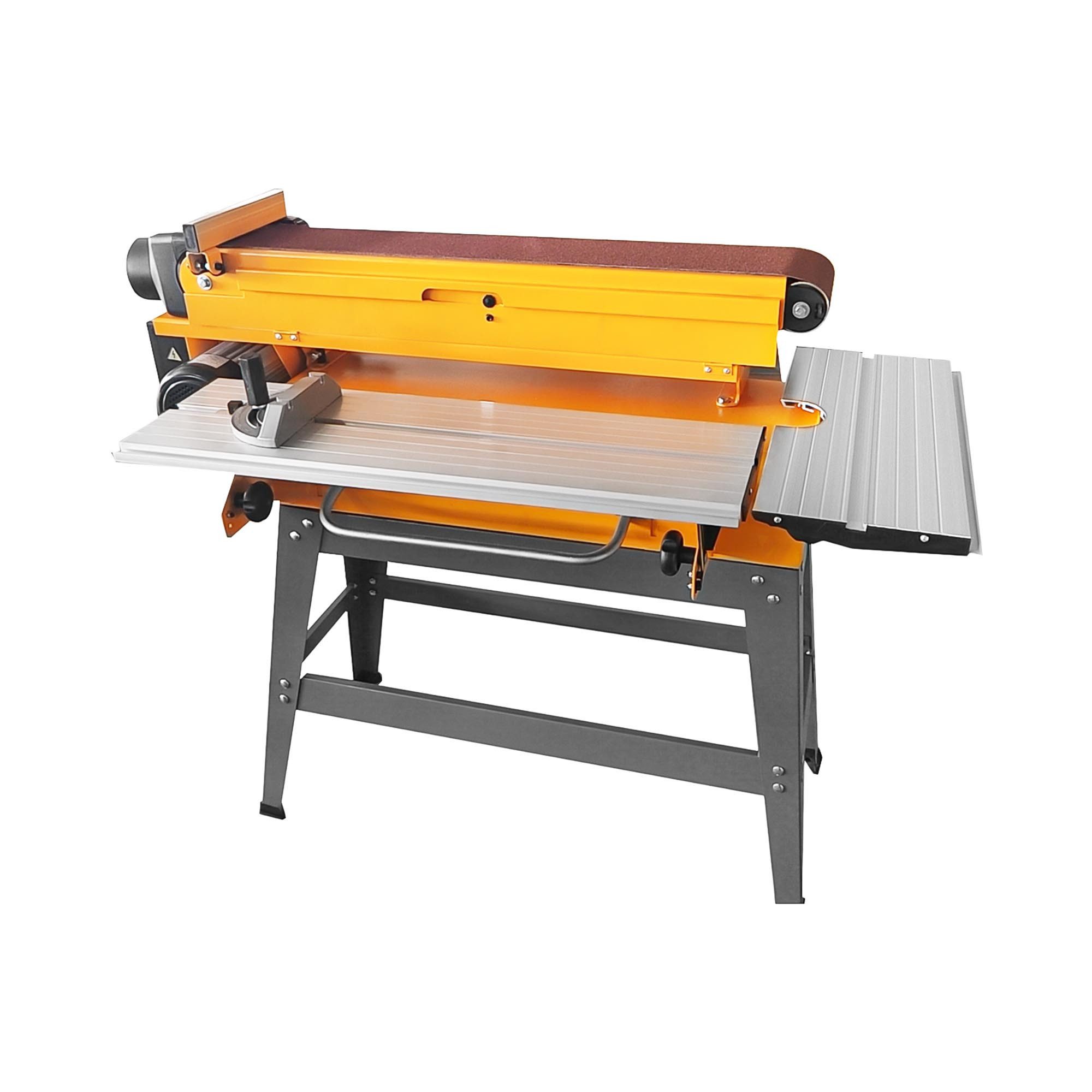 MSW Stand-Bandschleifer elektrische Bandschleifmaschine für Metall Holz Kanten neigbar 1100 W