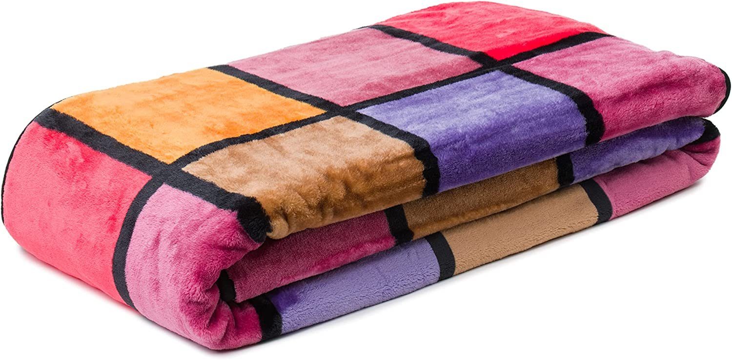 Wohndecke Antigua Cashmere Feeling Karo Kuscheldecke, günstig online kaufen