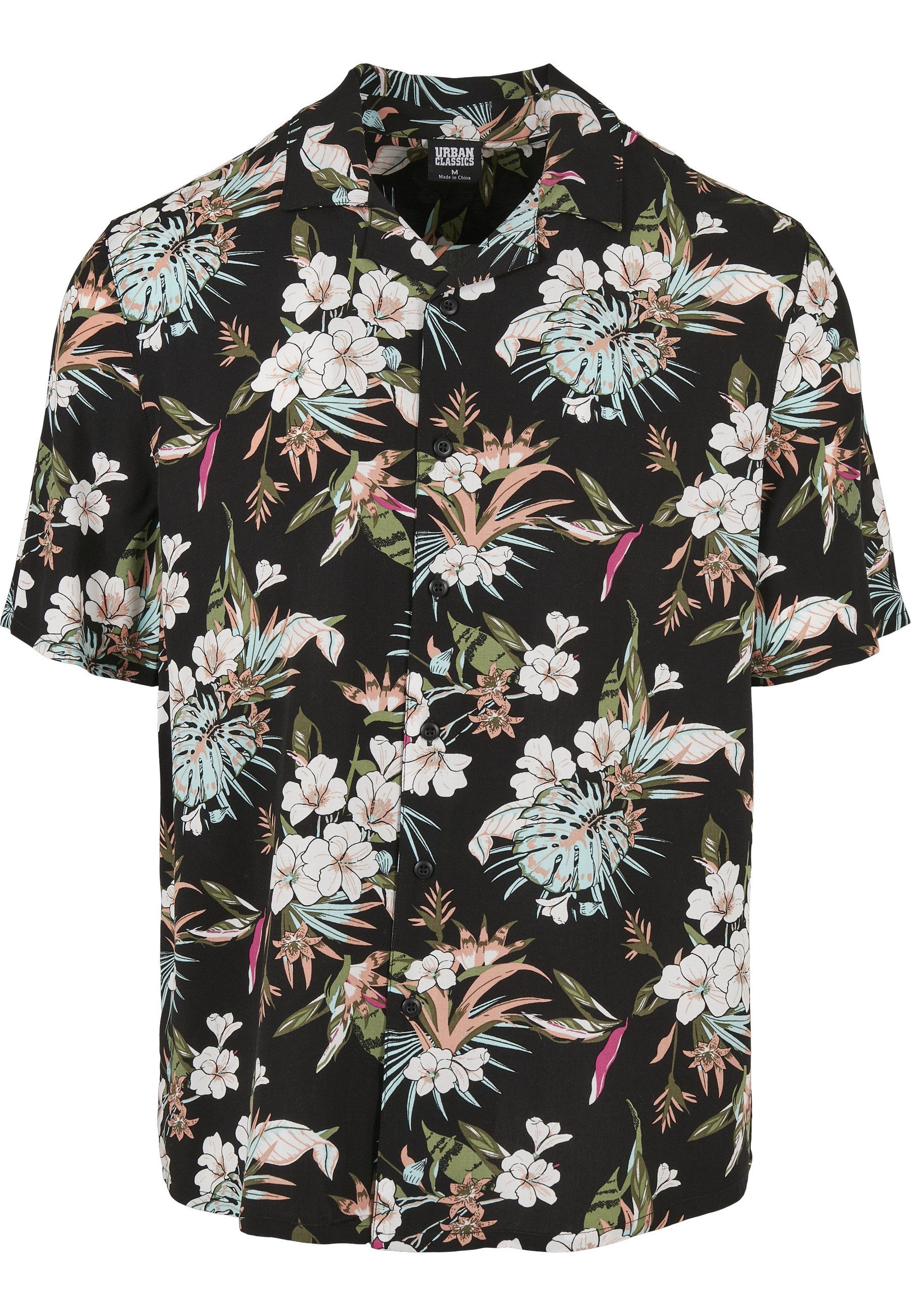 T-Shirt Urban Classics Herren Viscose AOP Resort Shirt
