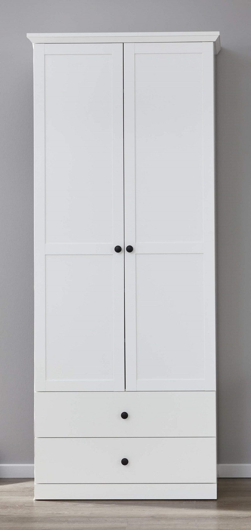 trendteam Schuhschrank Garderobenschrank Baxter, Landhausstil, weiß