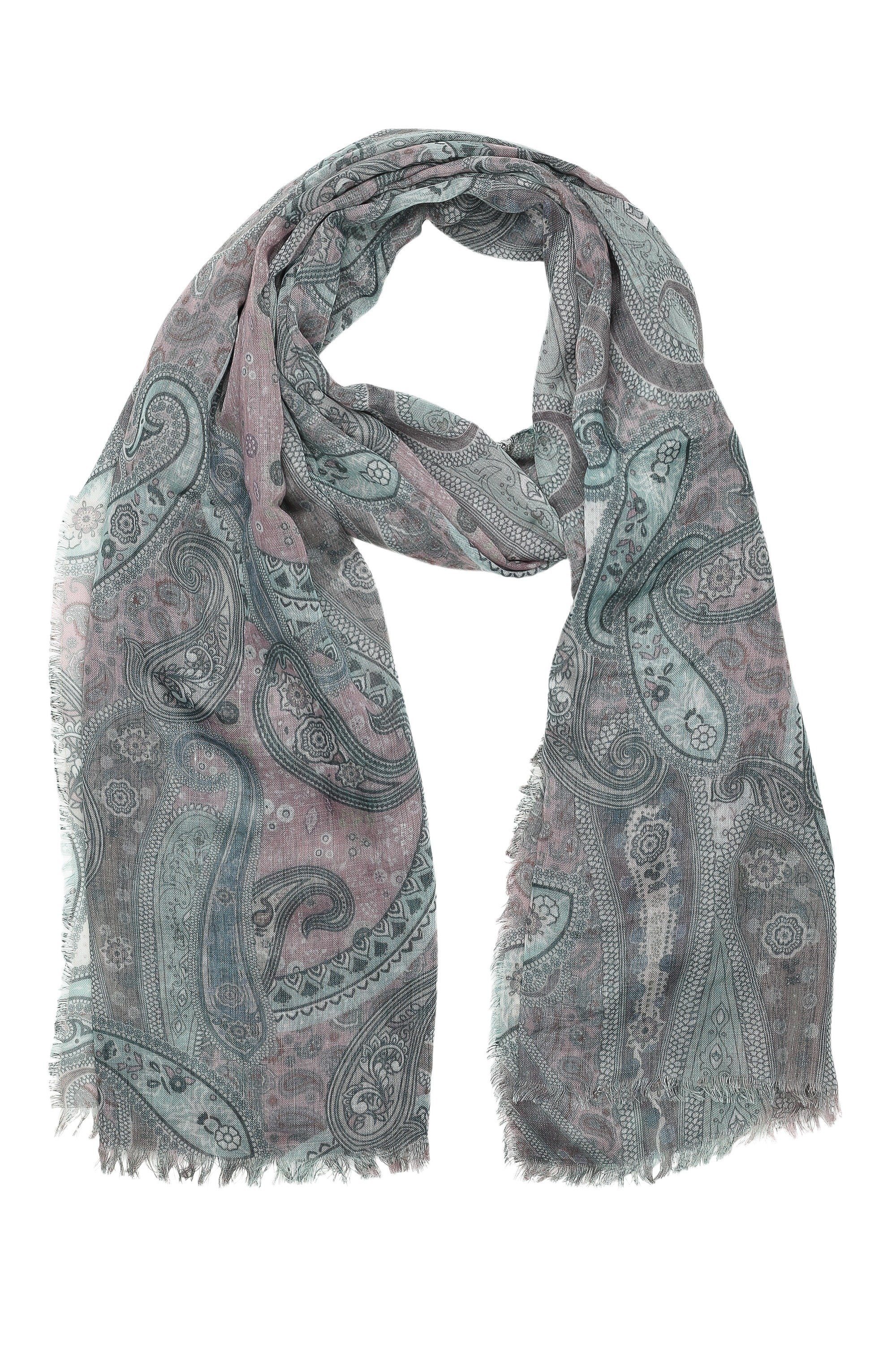 COLLEZIONE ALESSANDRO Modeschal Paisley, (1-St), mit buntem Druck