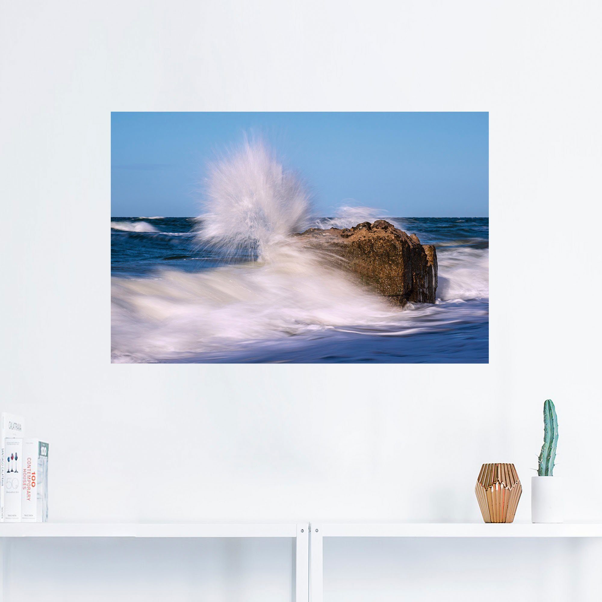 Artland Wandbild »Bunkerreste an der Küste der Ostsee«, Meer Bilder (1 Stück), in vielen Größen & Produktarten - Alubild / Outdoorbild für den Außenbereich, Leinwandbild, Poster, Wandaufkleber / Wandtattoo auch für Badezimmer geeignet-HomeTrends