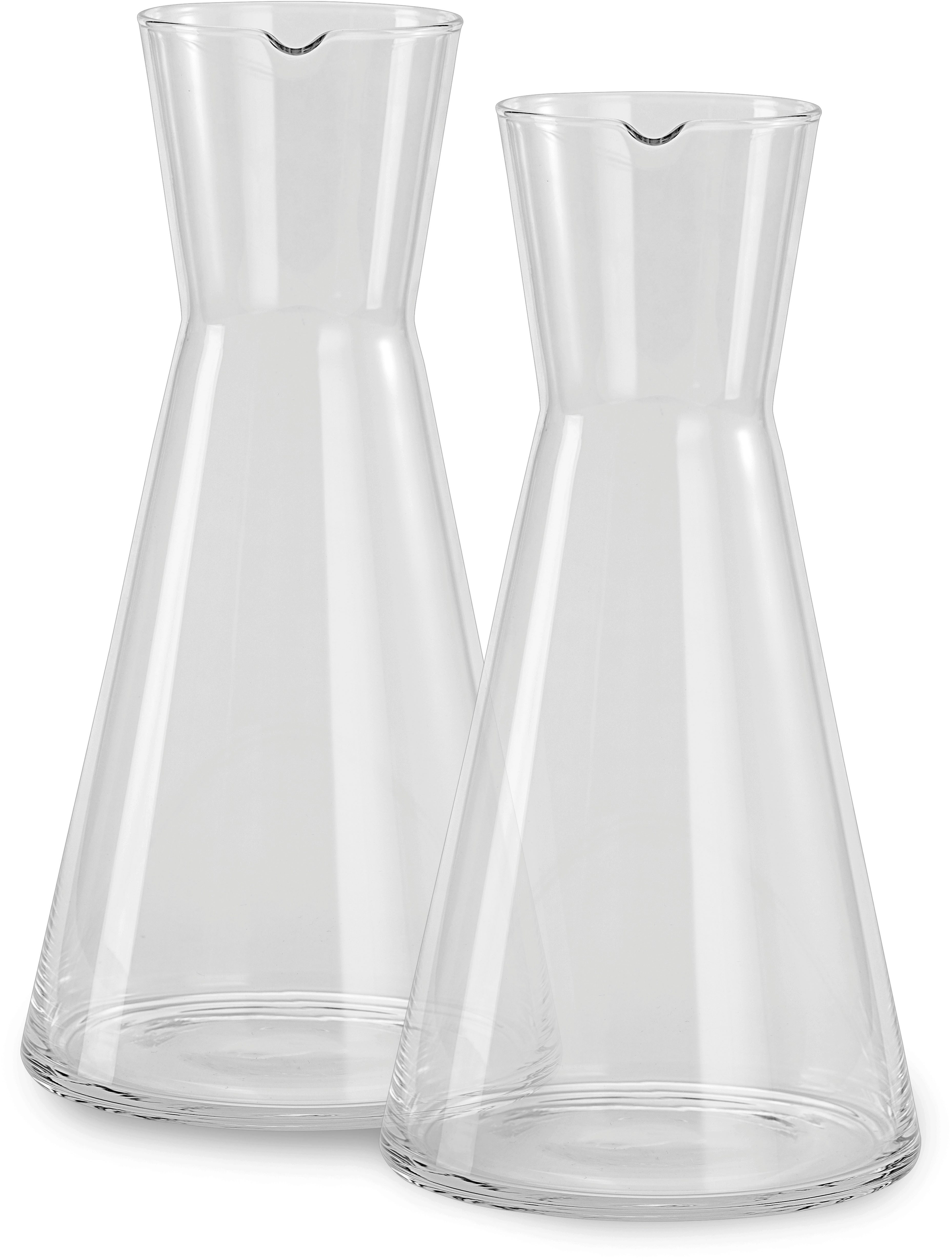 ECHTWERK Wasserkaraffe Universalkaraffe im 2er Set, (Set, 2-tlg), Großzügiges Fassungsvermögen von 1500 ml