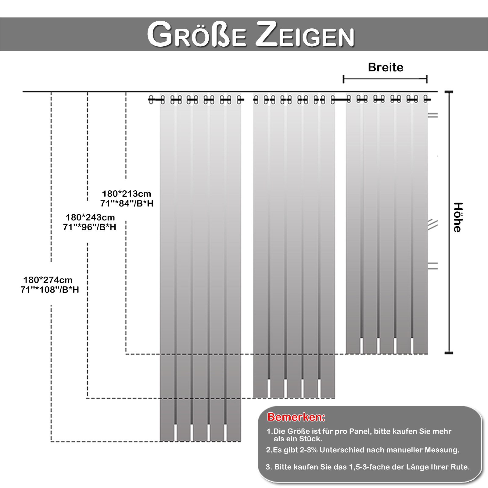 BTTO V&G Vorhang Outdoorvorhänge mit Ösen günstig online kaufen