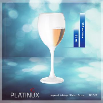 PLATINUX Weinglas Weiße Weingläser 130ml, Glas, (max. 320ml) Getränkeglas Weißweingläser Rotweingläser Trinkglas