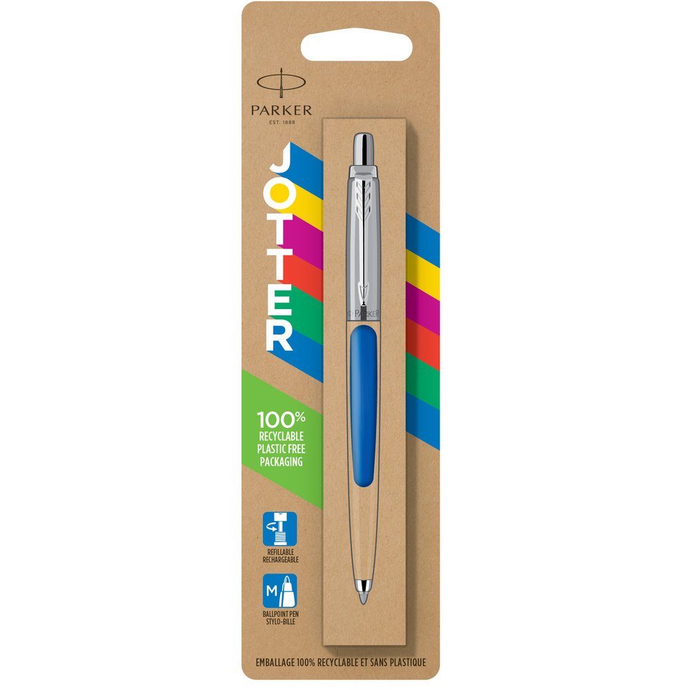 Parker Druckkugelschreiber Parker Pen Kugelschreiber Jotter Blau 2076052 Schreibfarbe: Blau