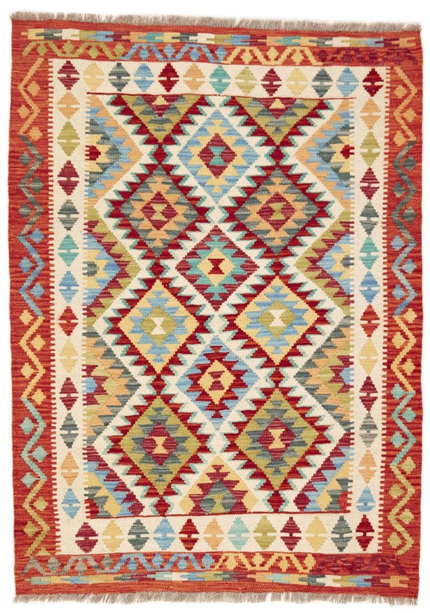 Orientteppich Kelim Afghan 110x152 Handgewebter Orientteppich, Nain Trading, rechteckig, Höhe: 3 mm