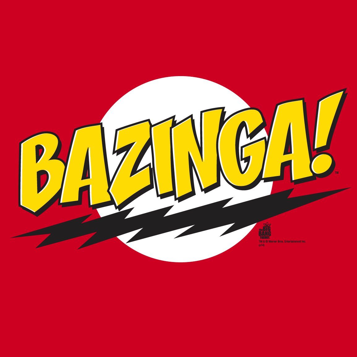 Bazinga LOGOSHIRT - Big T-Shirt Theory The mit Bang Frontdruck coolem
