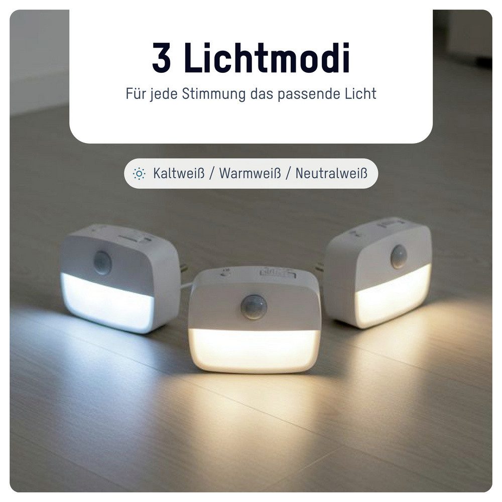 ANSMANN AG Nachtlicht Ansmann Sensor-Nachtlicht NL30 AC 1600-0778 Nachtlicht mit Bewegungsme