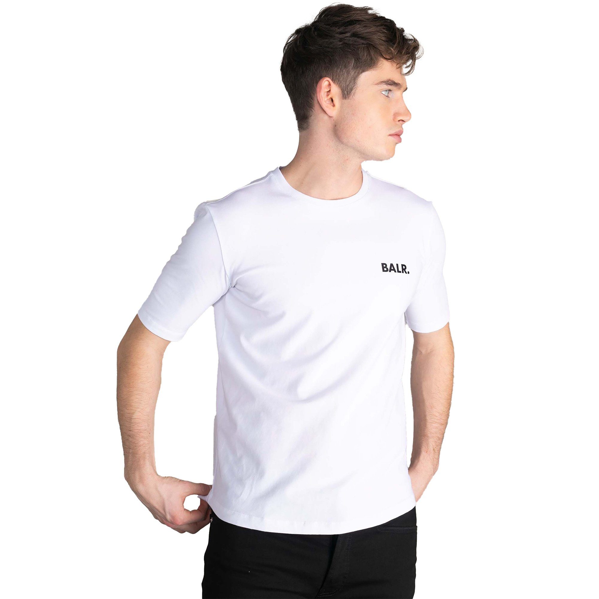 Weiß Chest T-Shirt Branded T-Shirt - Herren BALR. Small Athletic