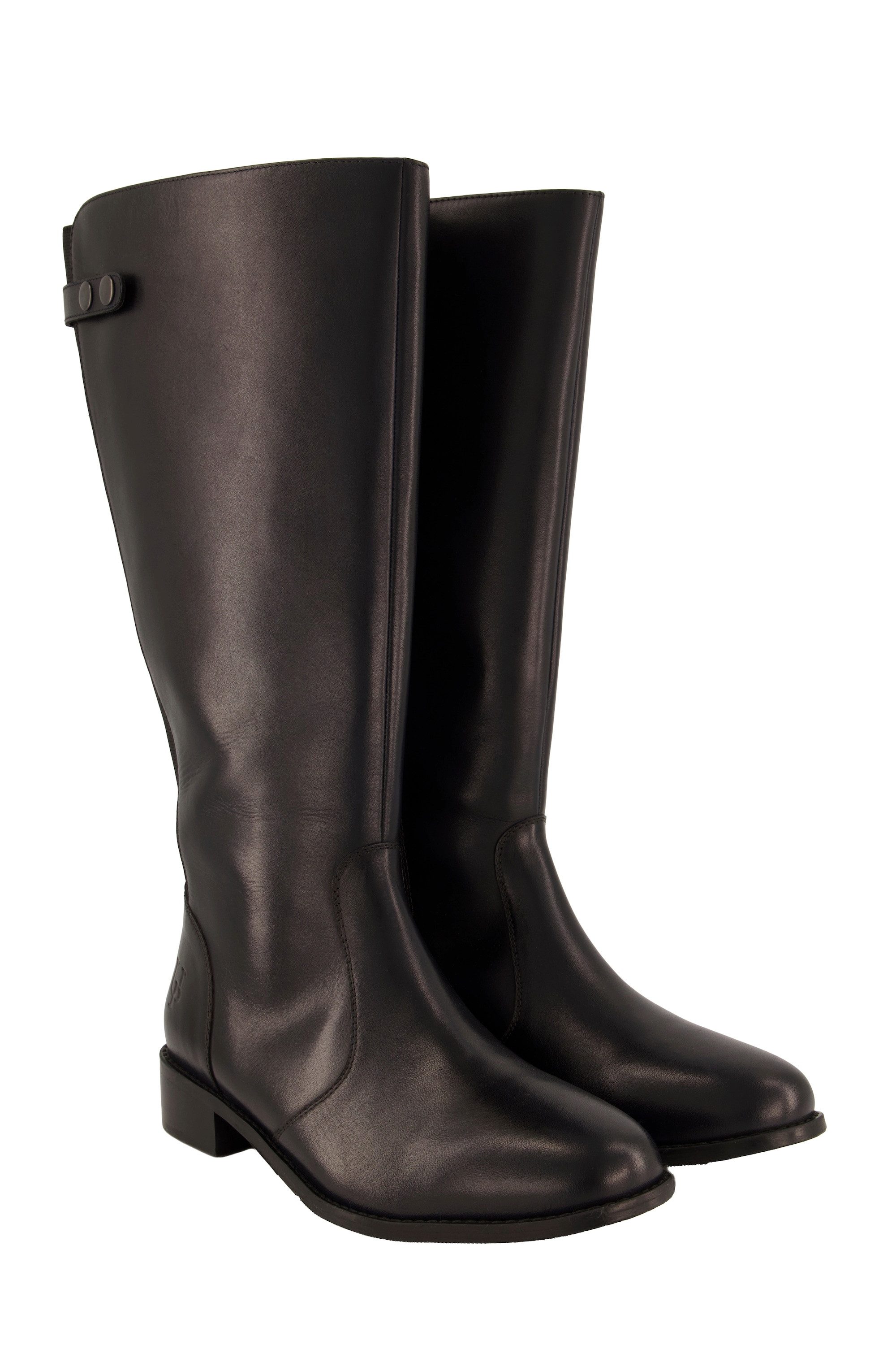Ulla Popken Lederstiefel XL-Schaft Elastikeinsatz Weite günstig online kaufen