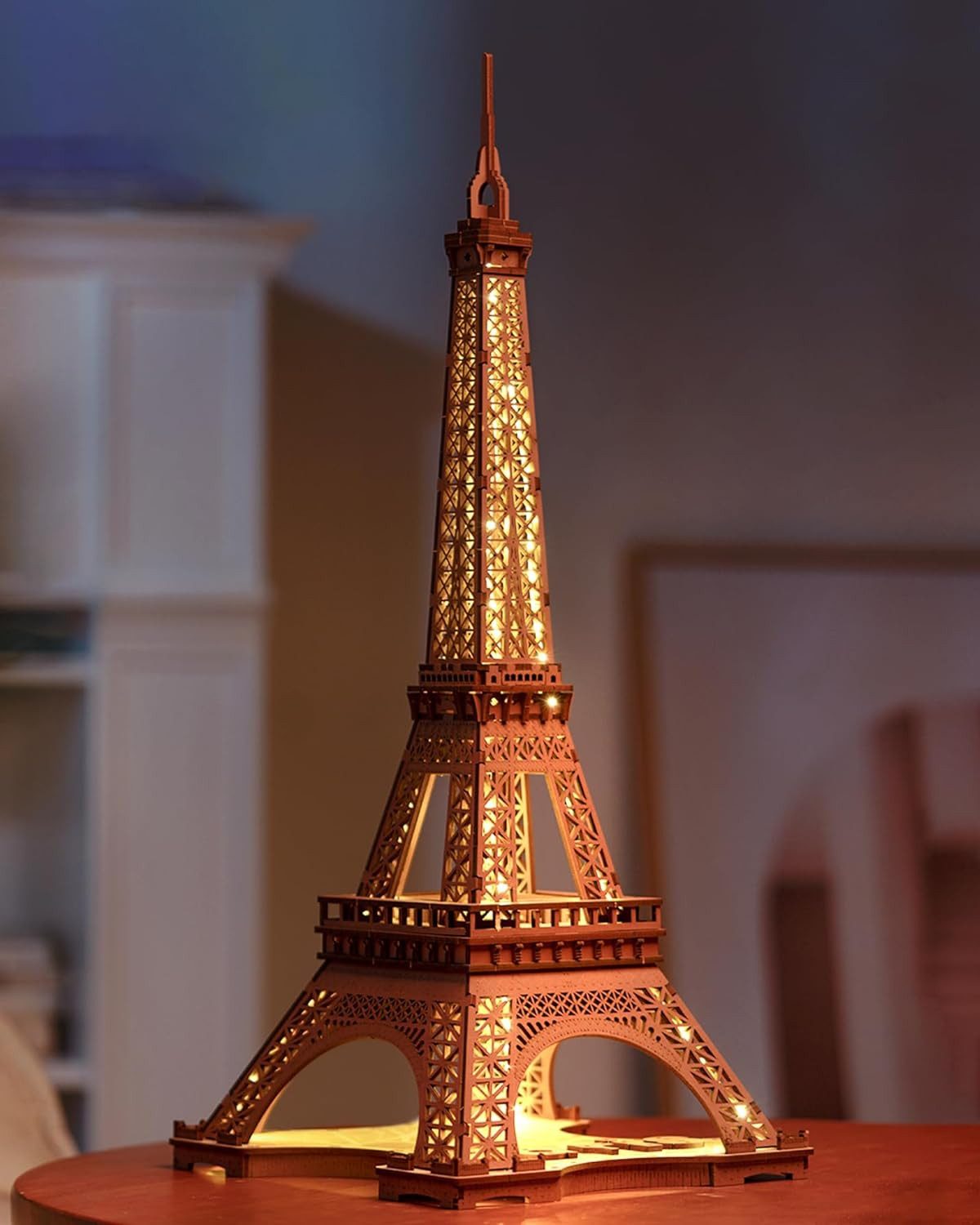 Robotime 3D-Puzzle ROBOTIME Paris Eiffelturm 3D Puzzle Holz 53 cm 164 Teile, Puzzleteile