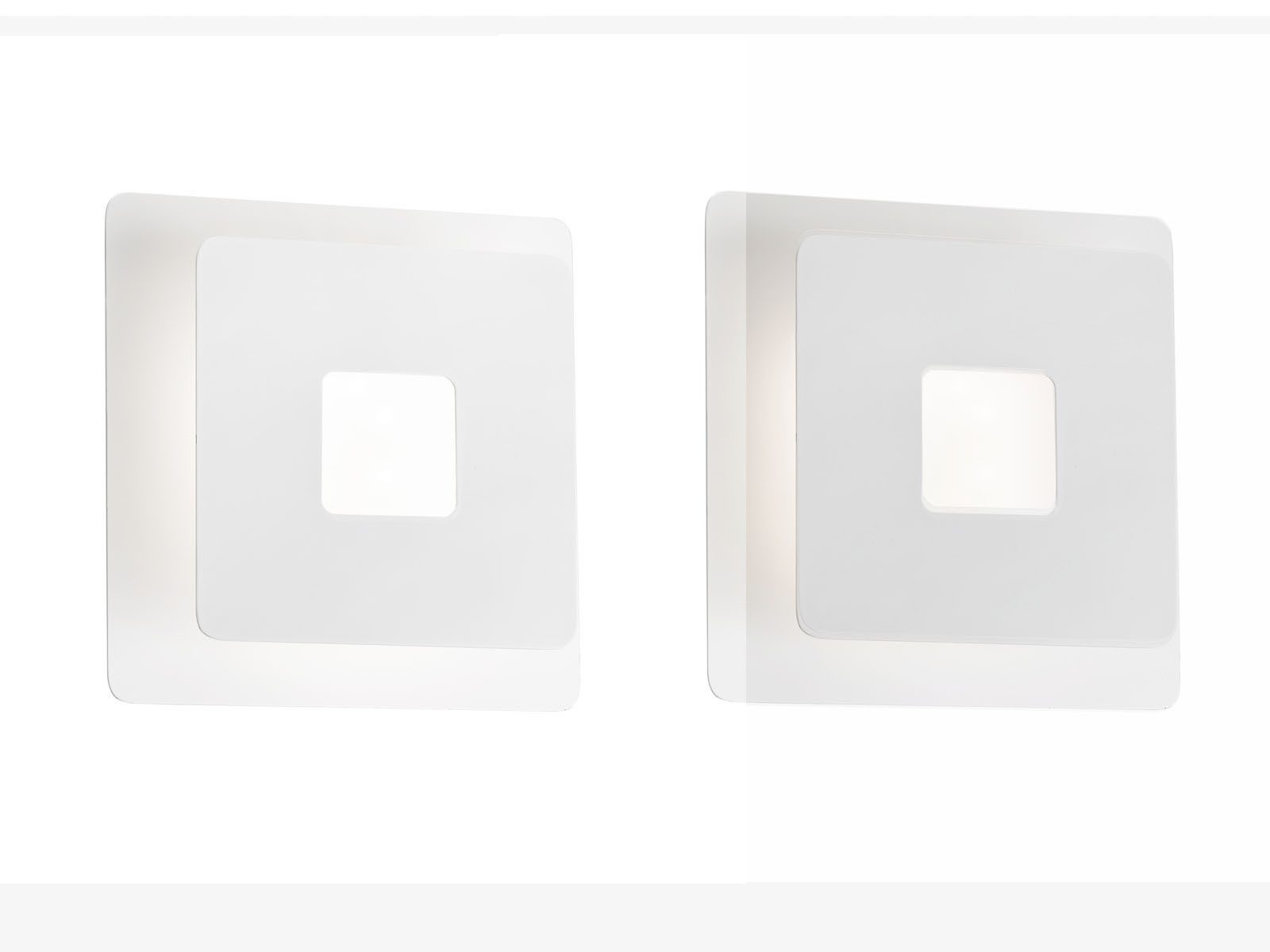 FISCHER & HONSEL LED Wandleuchte, schwenkbar, LED fest integriert, Warmweiß, 2er SET Weiß für indirekte-s Licht & Wandbeleuchtung innen ausgefallen