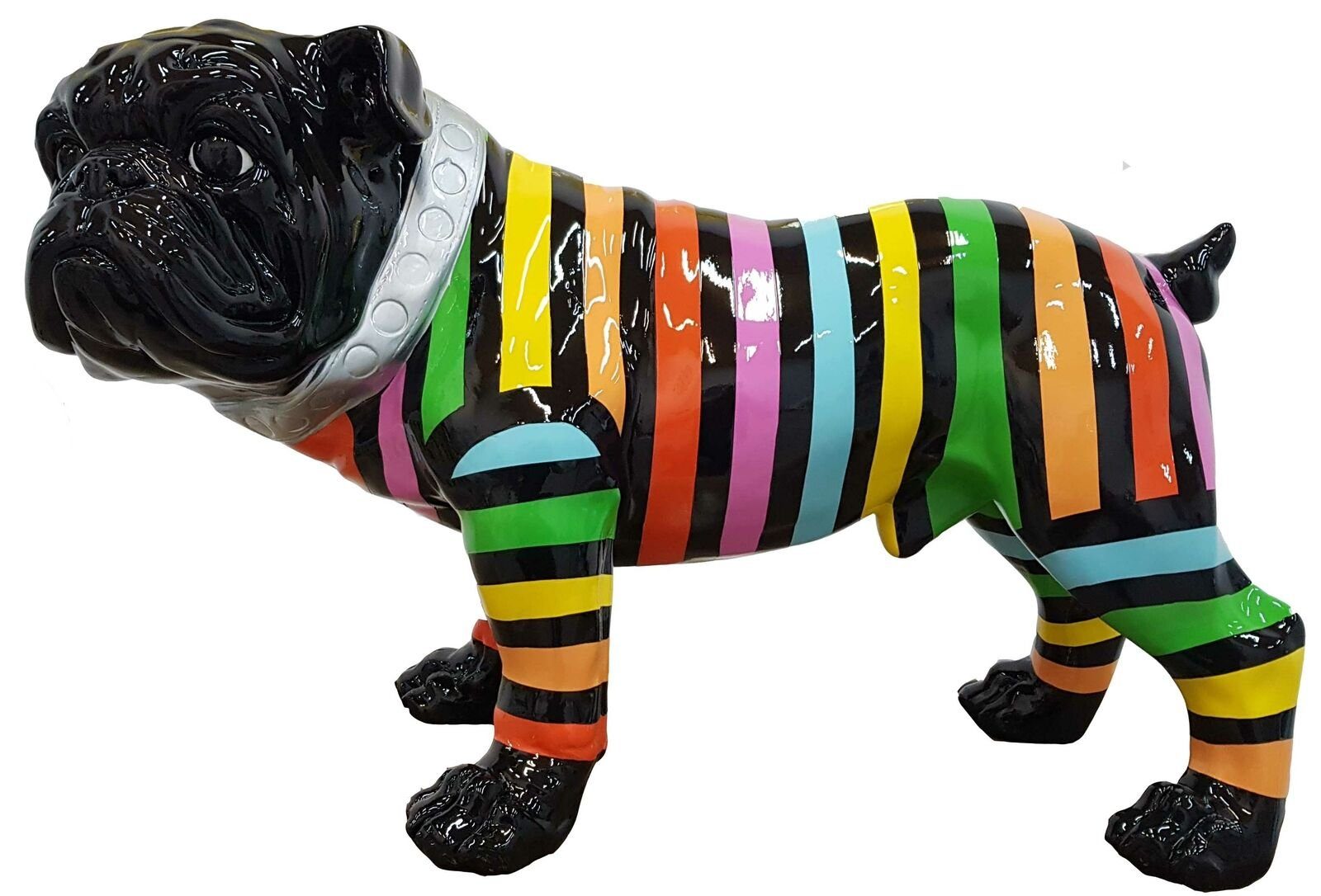 JVmoebel Skulptur, Hund Design Figuren Skulpturen Moderne Bulldogge Skulptur Deko Garten Dekoration