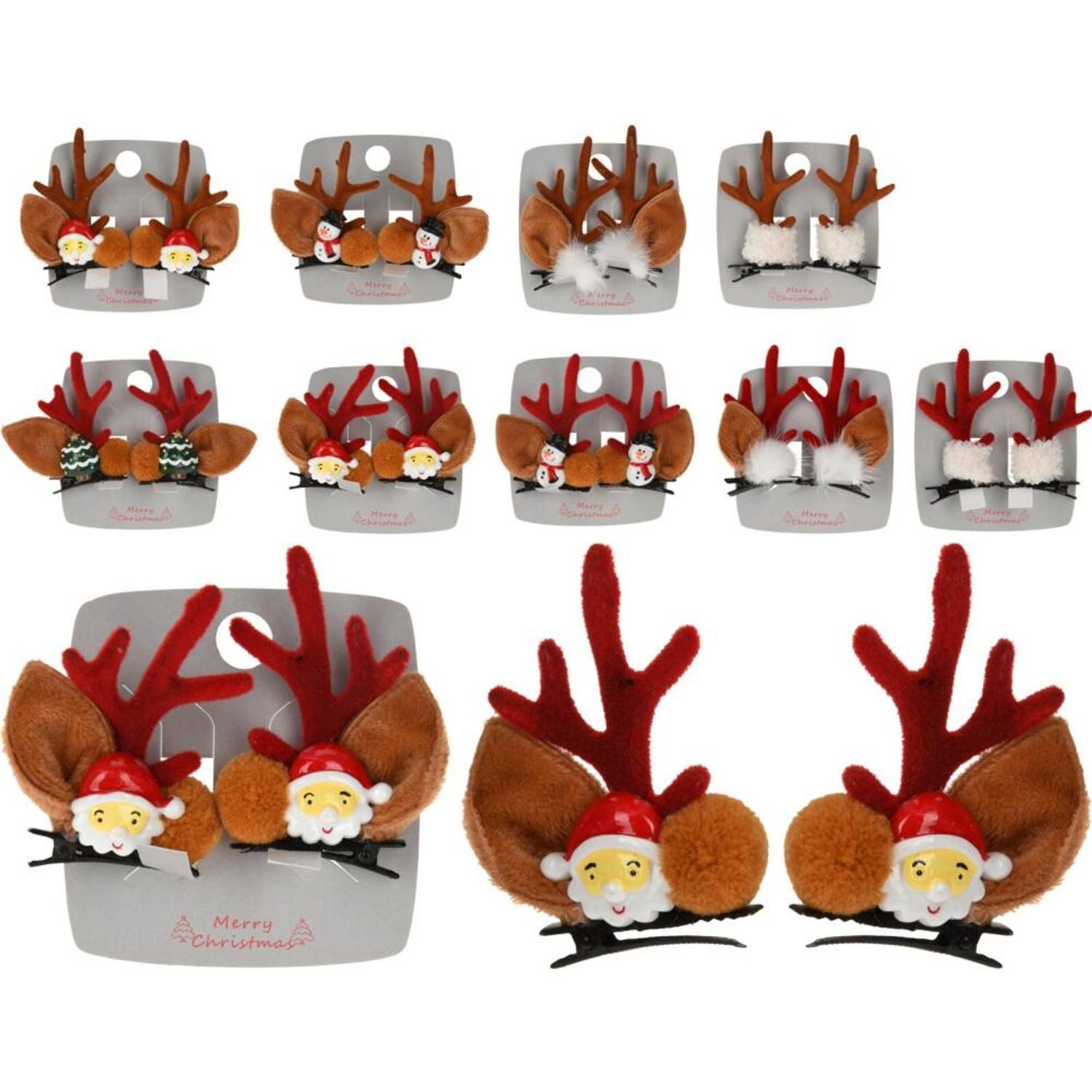 Koopman Haarspange Haarspange Rentier Schmuck Nadeln Geweih Elch Horn Weihnachten Deko