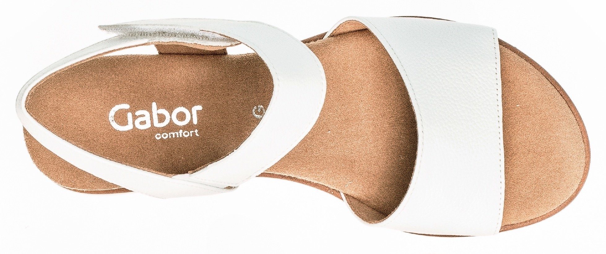 Gabor GENUA Sandalette, Sommerschuh, Sandale, Keilabsatz, mit Klettverschluss, Weite G