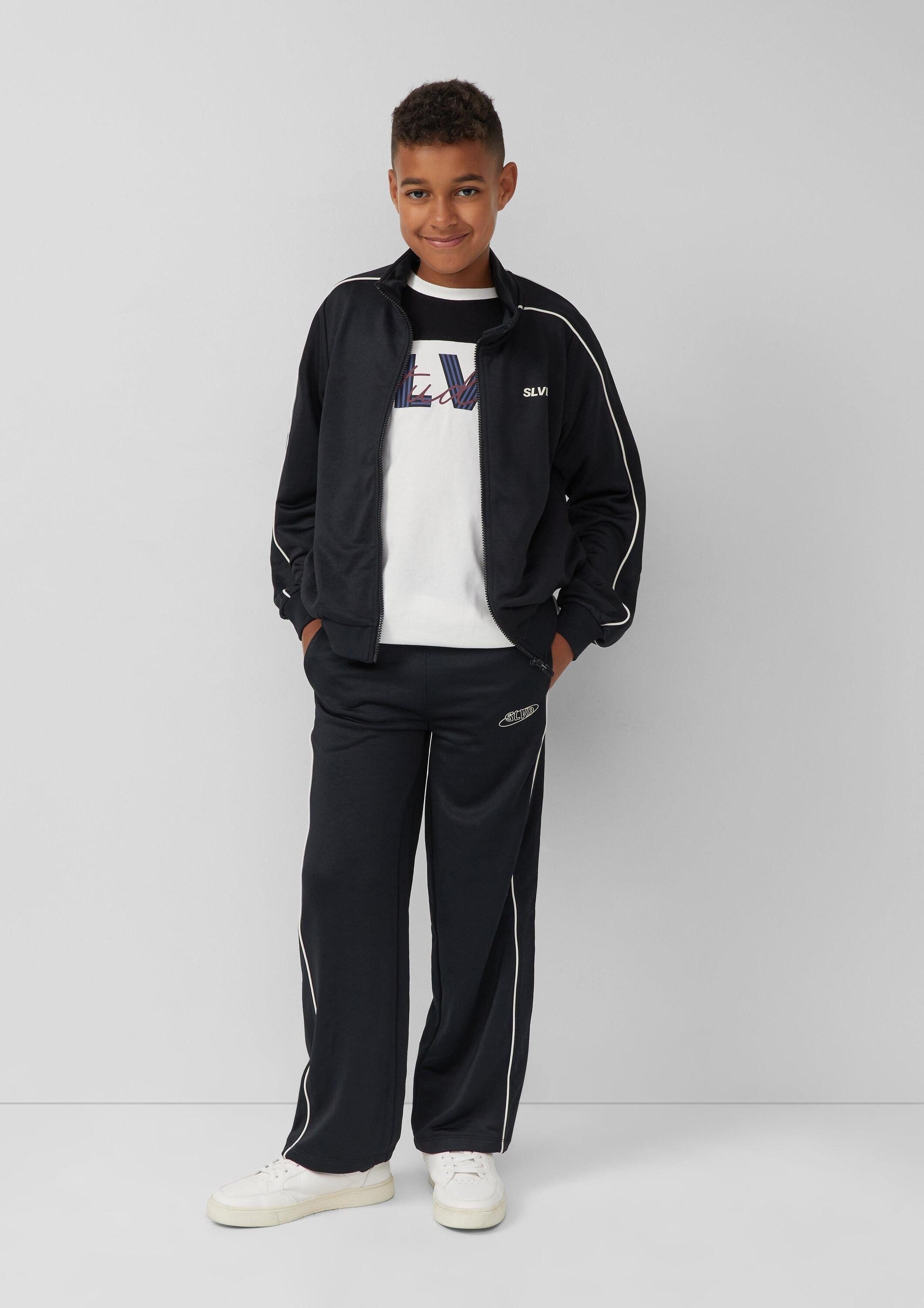 s.Oliver Sweatjacke Sweatshirt Jacke Leichte Jacke aus sportiver Sweatware